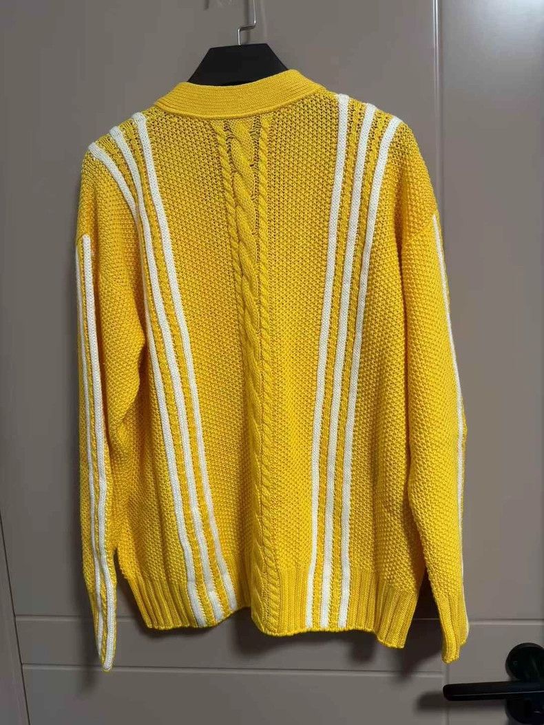 Gucci Gucci Adidas co-branded yellow and white knitted cardigan j Size US S / EU 44-46 / 1 - 2 Thumbnail