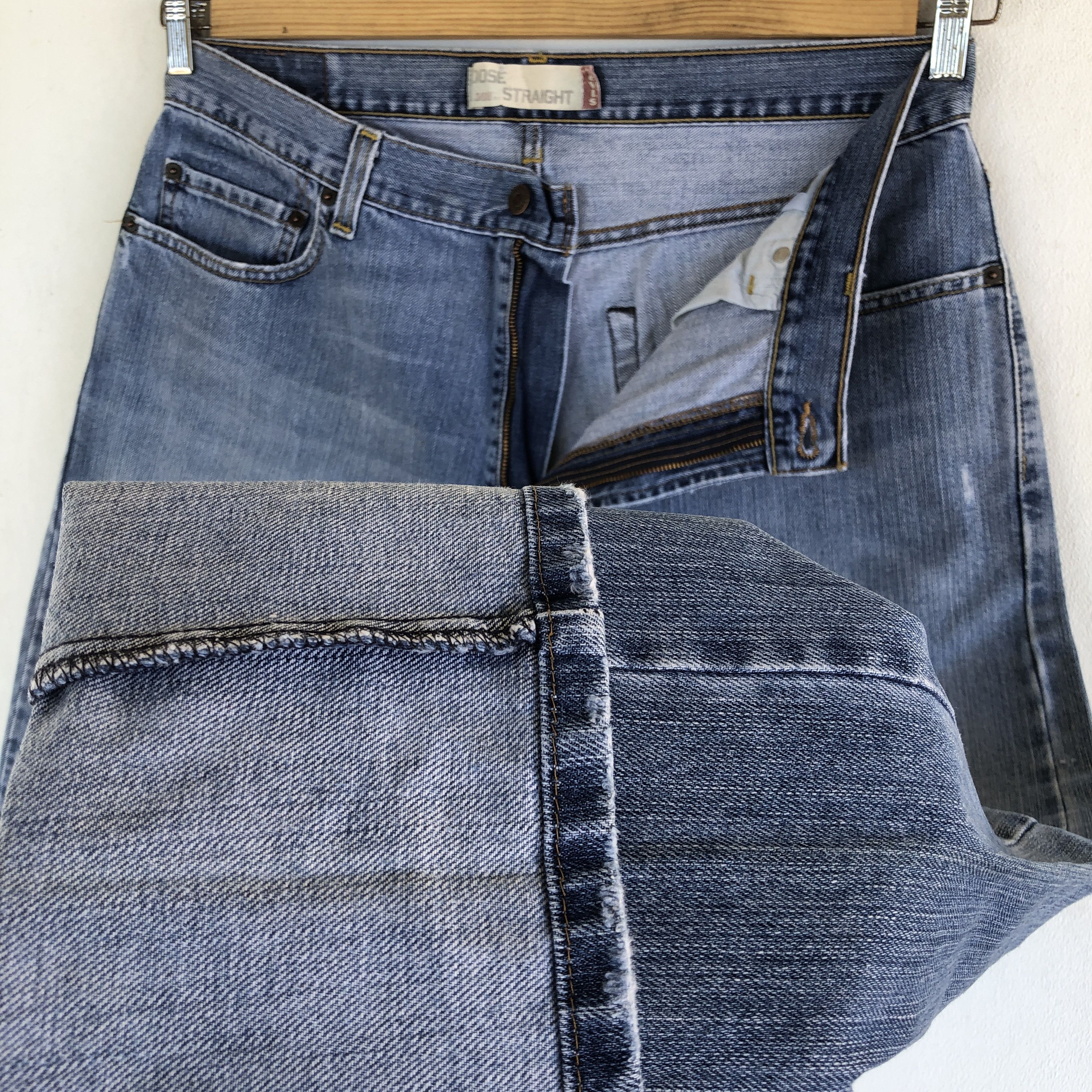 Levi's Vintage Levis 569 Baggy Jeans Levi's Light Wash Faded Denim Size US 36 / EU 52 - 8 Thumbnail