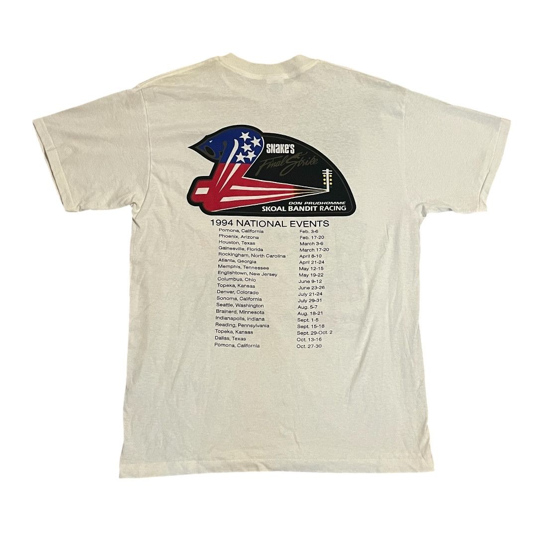 NASCAR × Vintage VINTAGE 1994 Don Prudhomme The Snake's Final Strike T Shirt Size US L / EU 52-54 / 3 - 6 Thumbnail