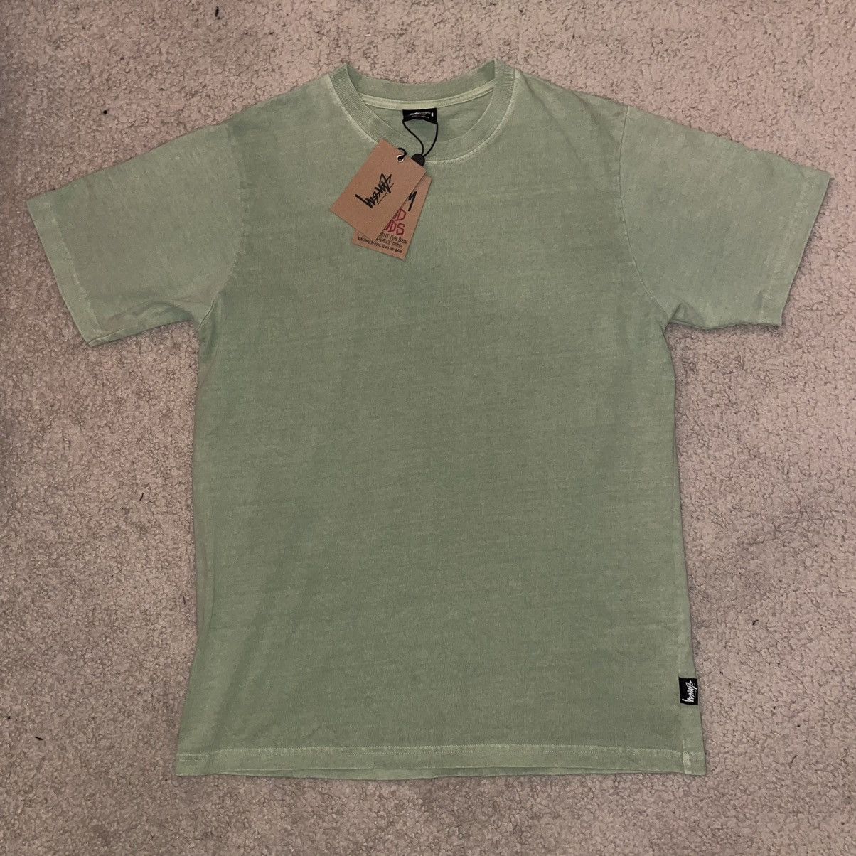 Stussy Stussy Pigment Dyed Crew Moss Green Matcha t shirt Size US S / EU 44-46 / 1 - 1 Thumbnail