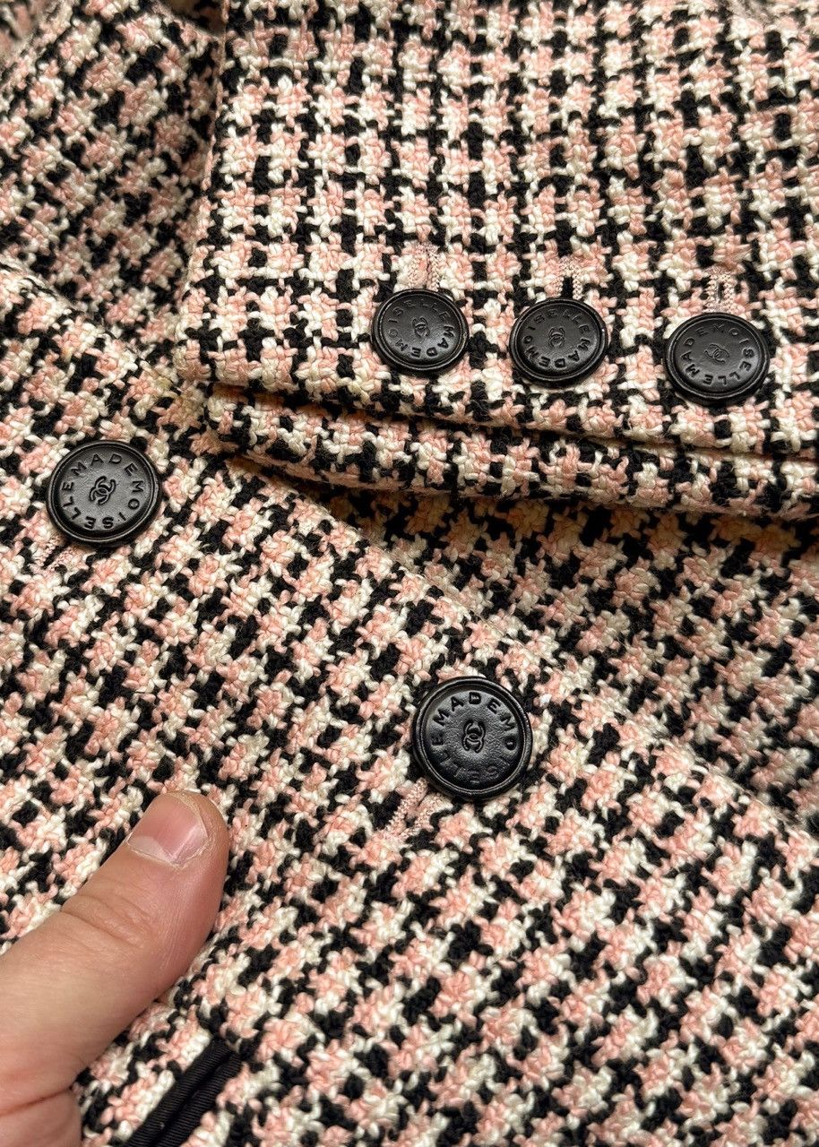 Chanel Chanel Vintage SS02 Black Pink Tweed Floral Accent Jacket Size S / US 4 / IT 40 - 12 Thumbnail
