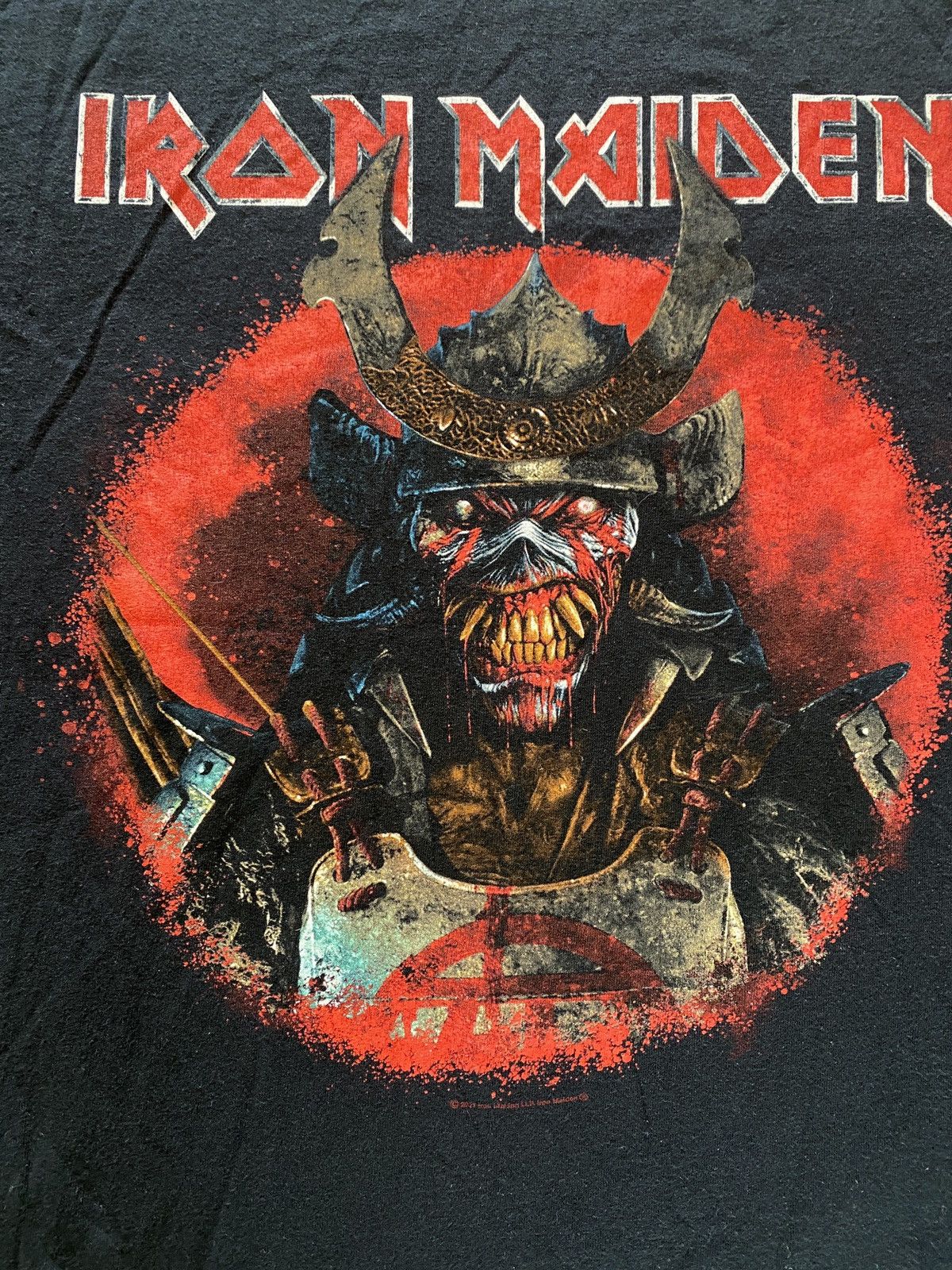 Band Tees × Vintage Vintage 2021 Iron Maiden Samurai Ninja Y2K T-Shirt Size US L / EU 52-54 / 3 - 3 Thumbnail