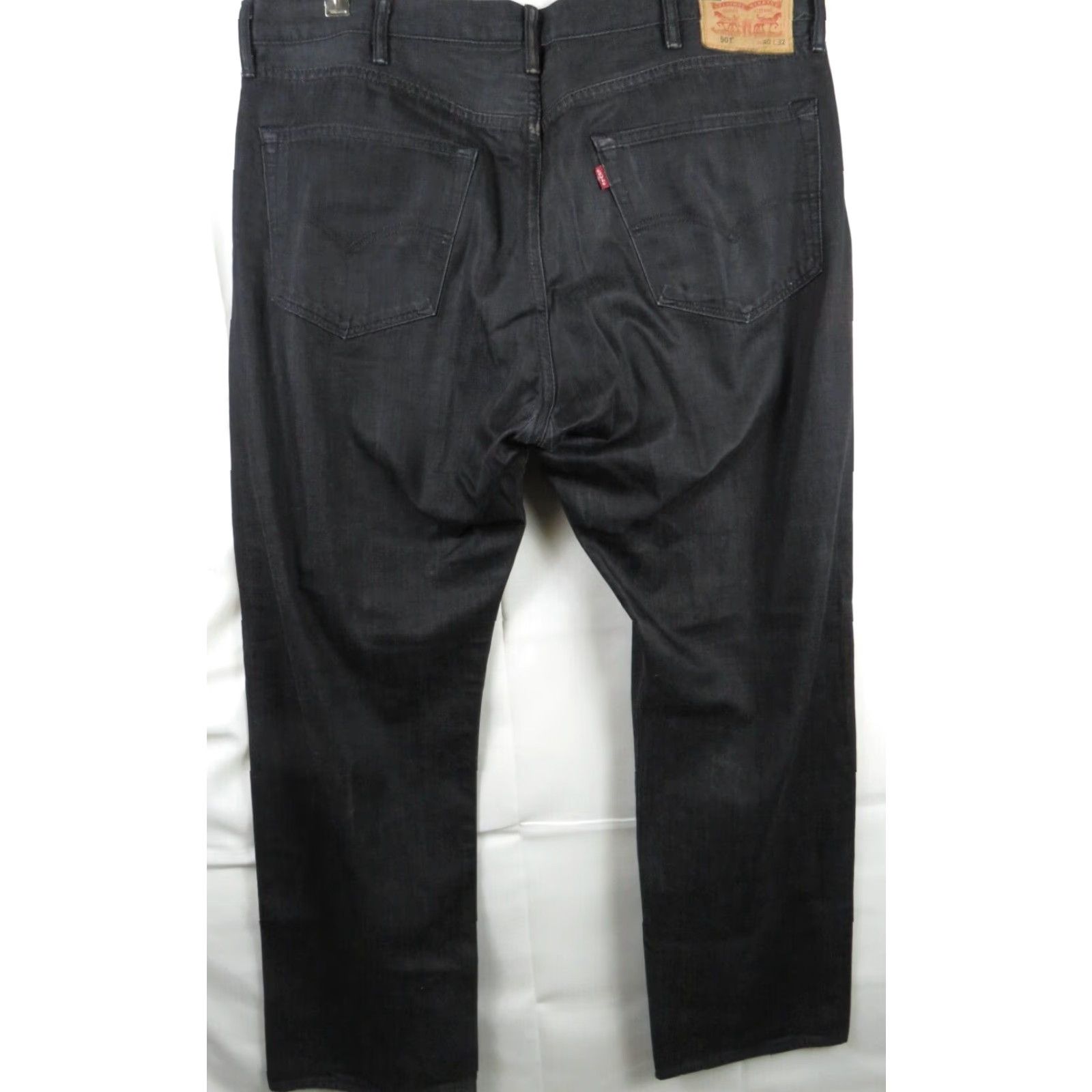 Levi's VINTAGE Levi's 501 Button FLY Straight Jeans Black 40x32 Men Regular Denim 90s/2000s Mens Size US 40 / EU 56 - 6 Thumbnail