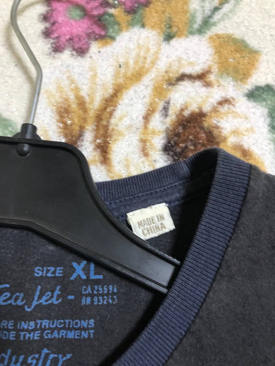 Diesel Diesel Shirt Black Denim Division Chenille Logo Graphic Tee Size US XL / EU 56 / 4 - 11 Thumbnail