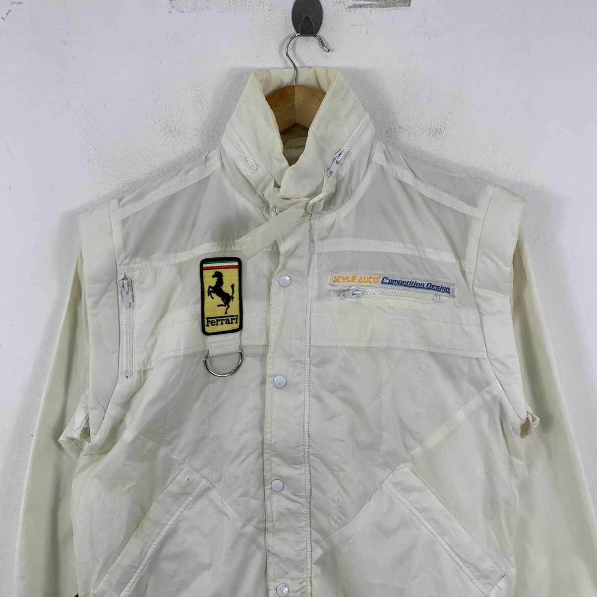 Ferrari Vintage 90s FERRARI STYLE AUTO Competition Design One Jacket Size US M / EU 48-50 / 2 - 2 Thumbnail