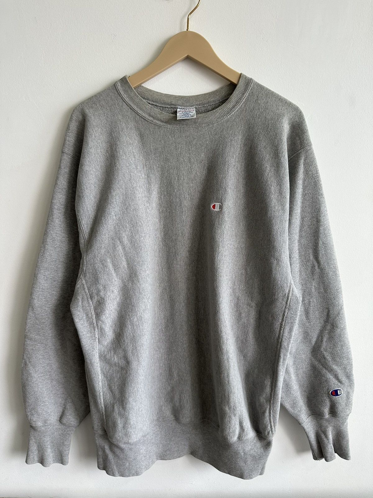 Vintage Vintage 90’s Champion Reverse Weave USA Crewneck Sweatshirt Size US XL / EU 56 / 4 - 1 Thumbnail