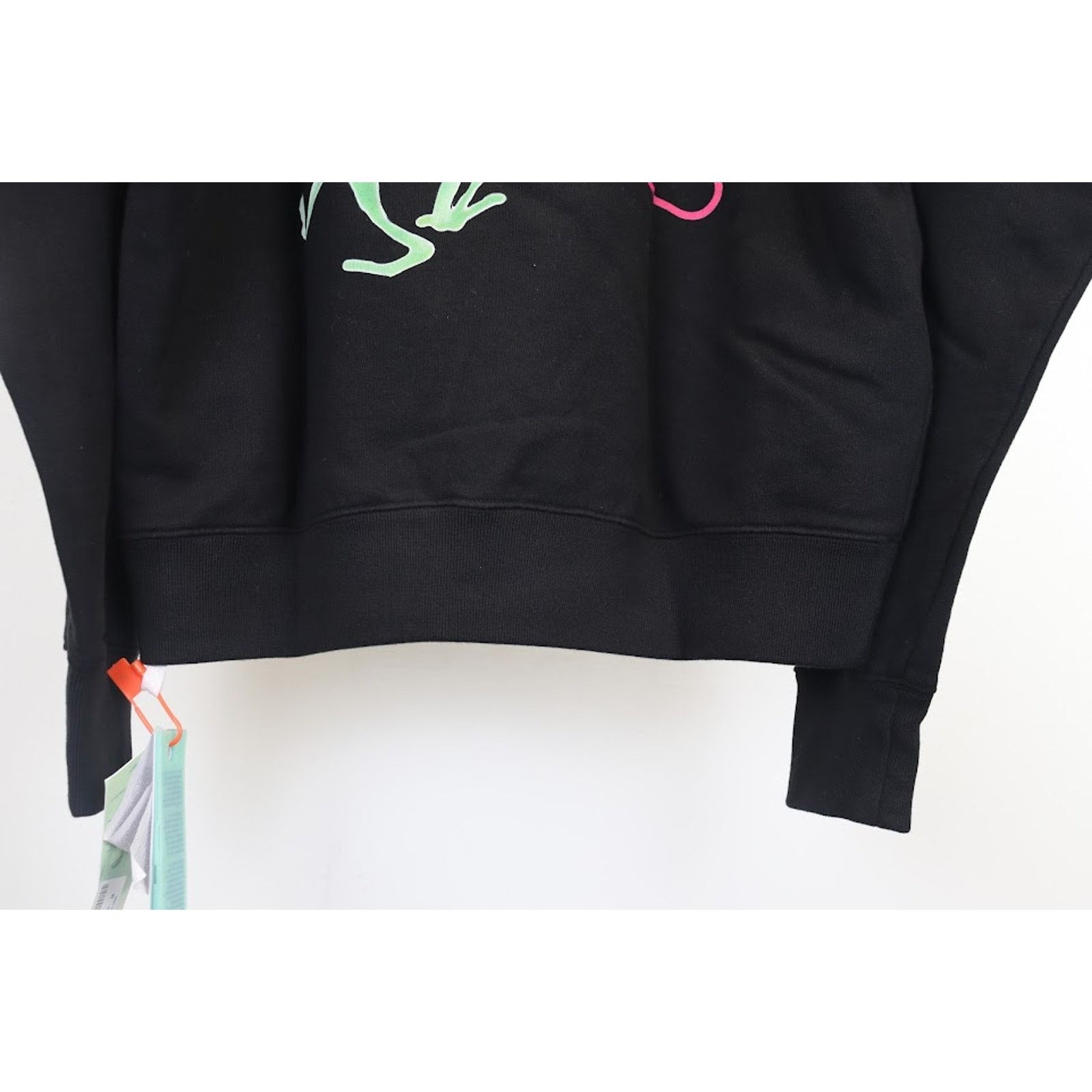 Off-White o1rshd1 Alien Arrow Skate Hoodie in Black/Green Size US XXS / EU 40 - 12 Thumbnail