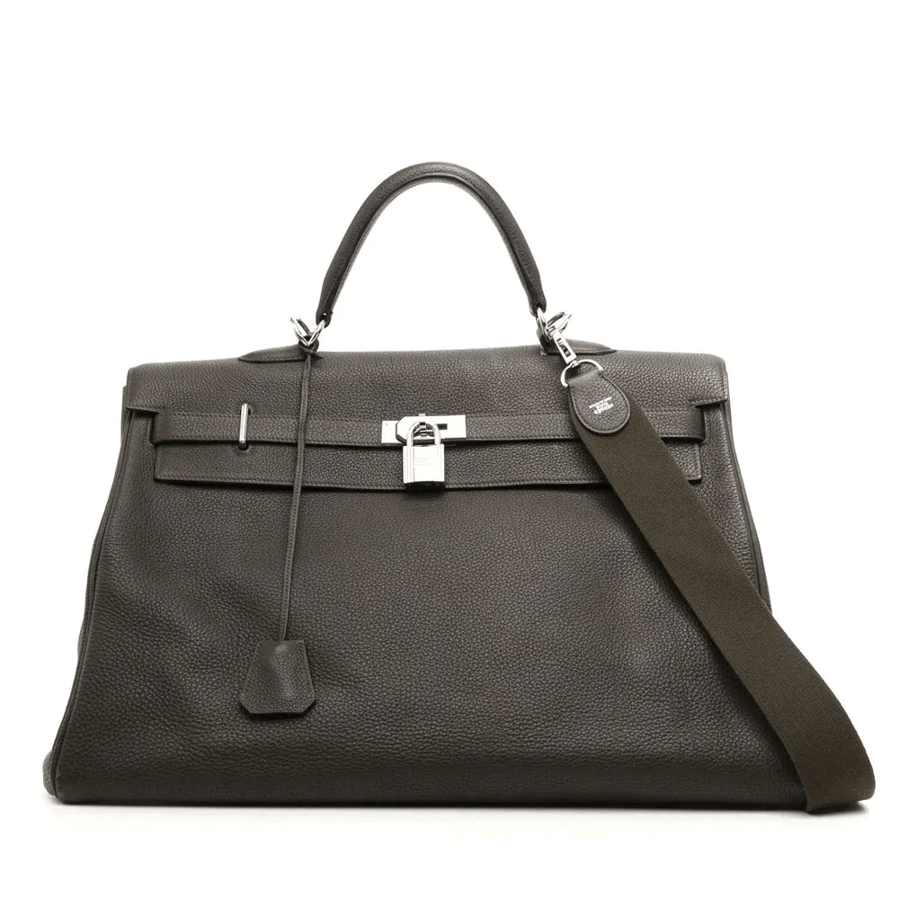 image of Hermes Travel Kelly 50 Phw in Green, Women's