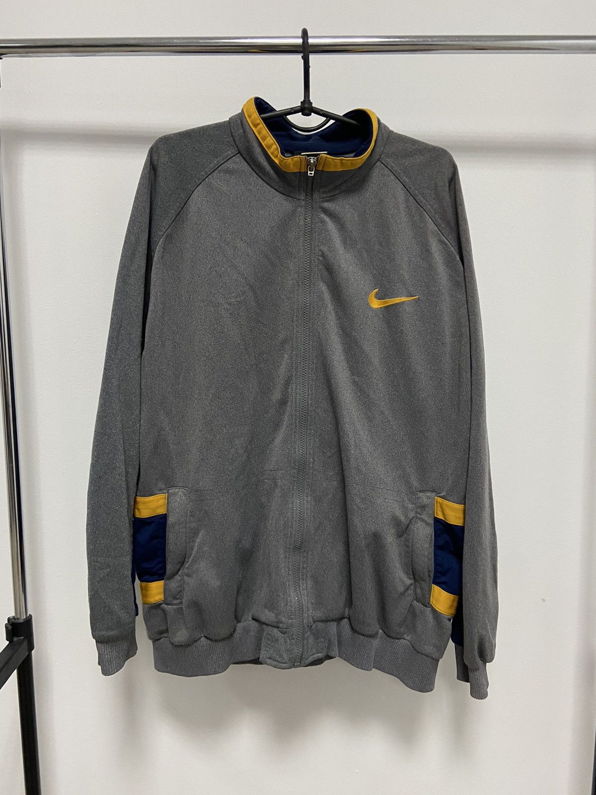 Nike × Vintage Nike Vintage Sweatshirt Windbreaker Big Swoosh Logo 90s Size US XL / EU 56 / 4 - 3 Thumbnail