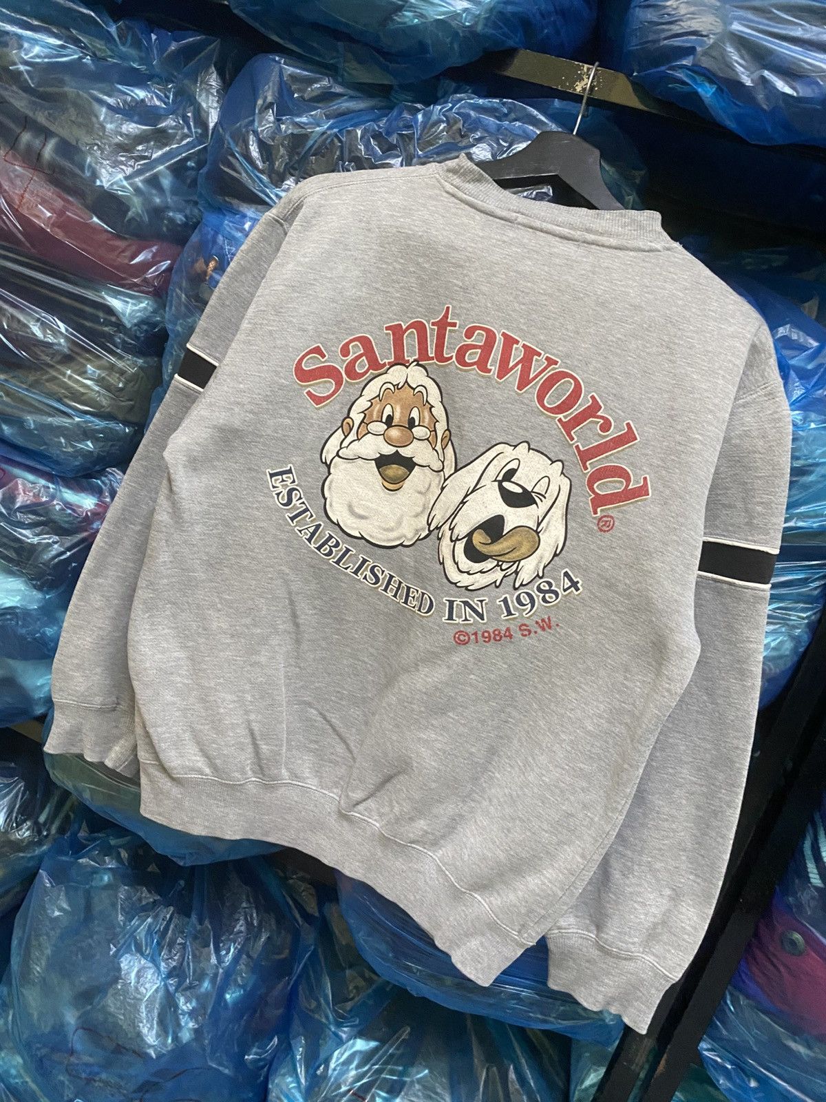 Vintage Vintage 1984 Santaworld Mora Sweden Grey Sweatshirt Santa Size US M / EU 48-50 / 2 - 2 Thumbnail