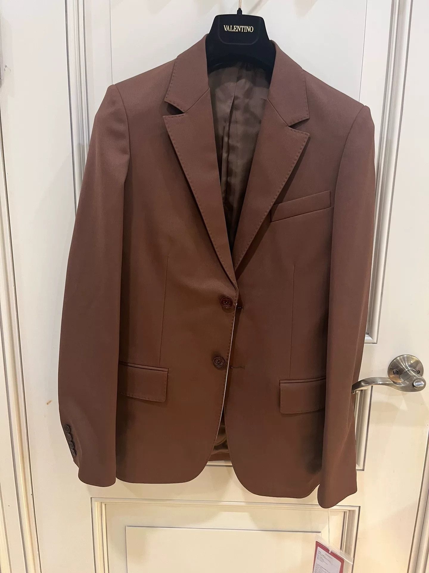 Valentino Valentino Merlot Wool Suit Set Size US S / EU 44-46 / 1 - 2 Thumbnail