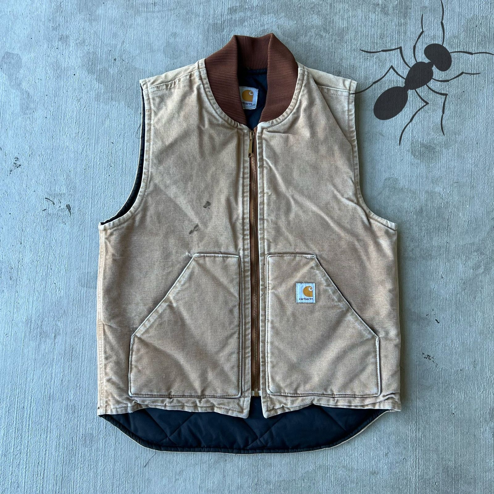 Carhartt × Vintage Carhartt faded brown work wear vest Size US S / EU 44-46 / 1 - 1 Thumbnail
