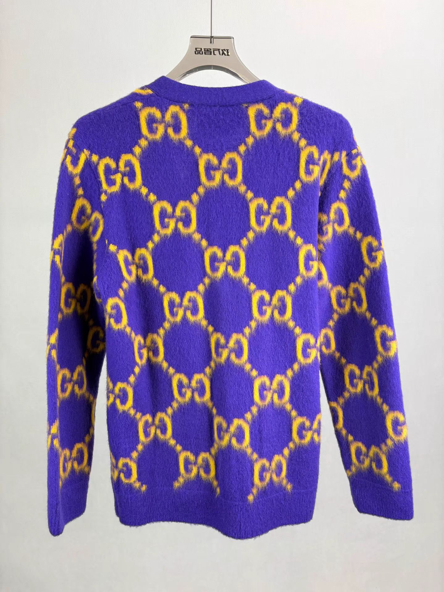 Gucci GUCCI Double G Full Logo Mohair Cardigan Size US XS / EU 42 / 0 - 2 Thumbnail