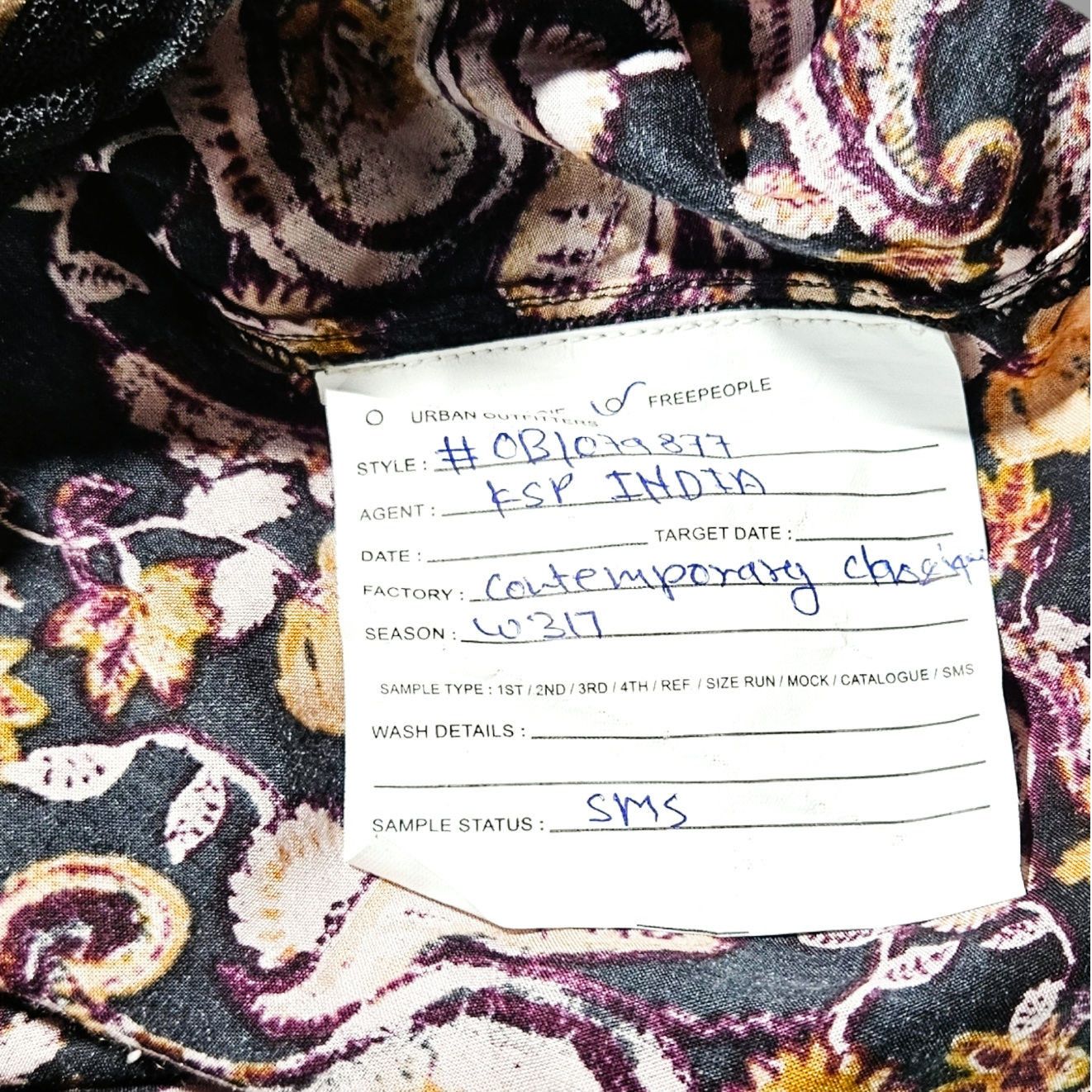 Free People NWT Free People Call Me Later Bodysuit Sz. XS [0-2] Paisley Size XS / US 0-2 / IT 36-38 - 7 Thumbnail
