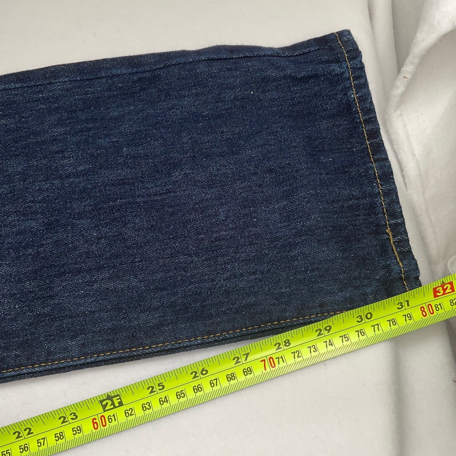 Levi's NWT LEVI'S 501 Jeans Men's 33W 34L Button Fly Dark Blue PAKI Size US 33 - 8 Thumbnail