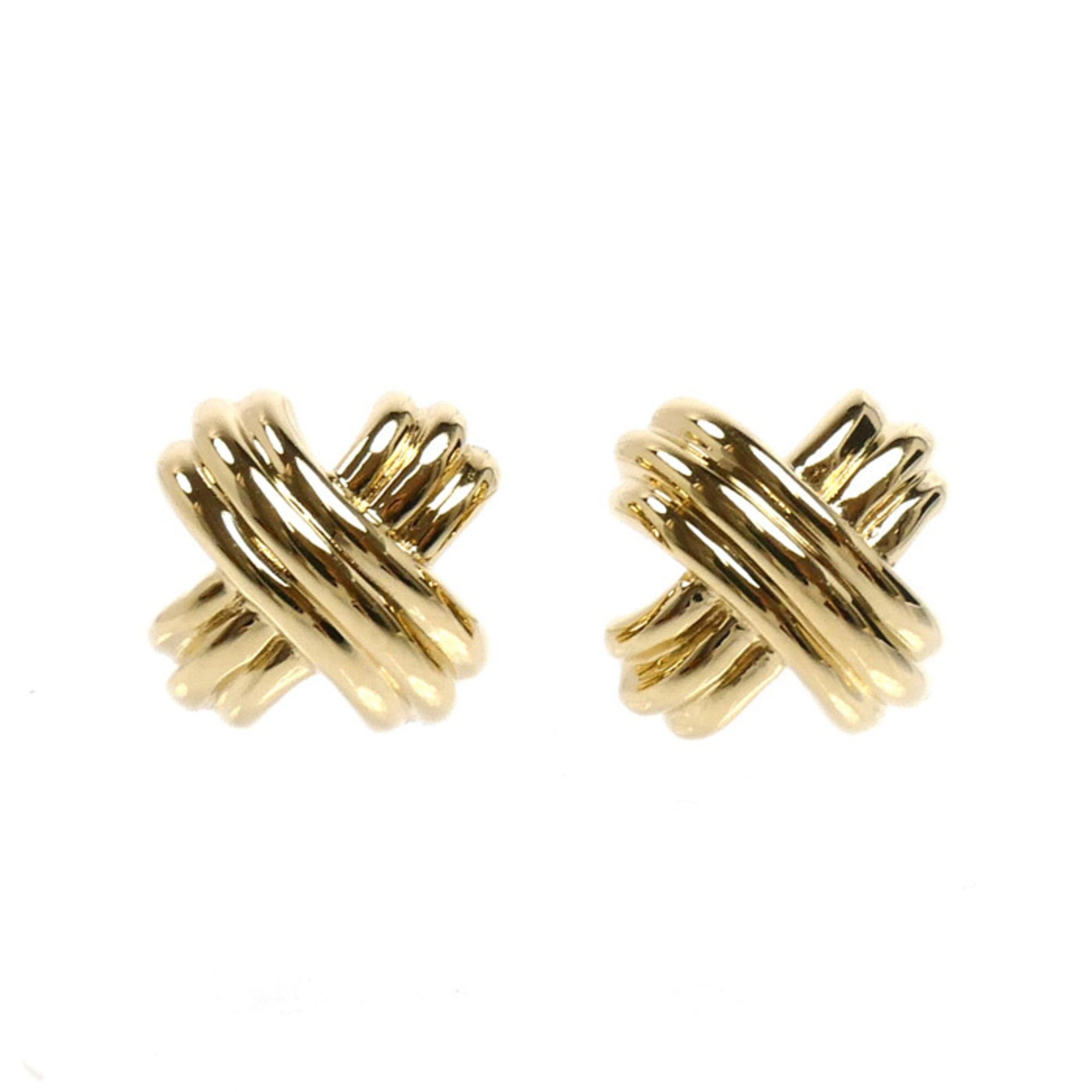 Tiffany & Co. TIFFANY&Co. Tiffany 18K Yellow Gold Signature Earrings 3.4g Women's Size ONE SIZE - 1 Thumbnail