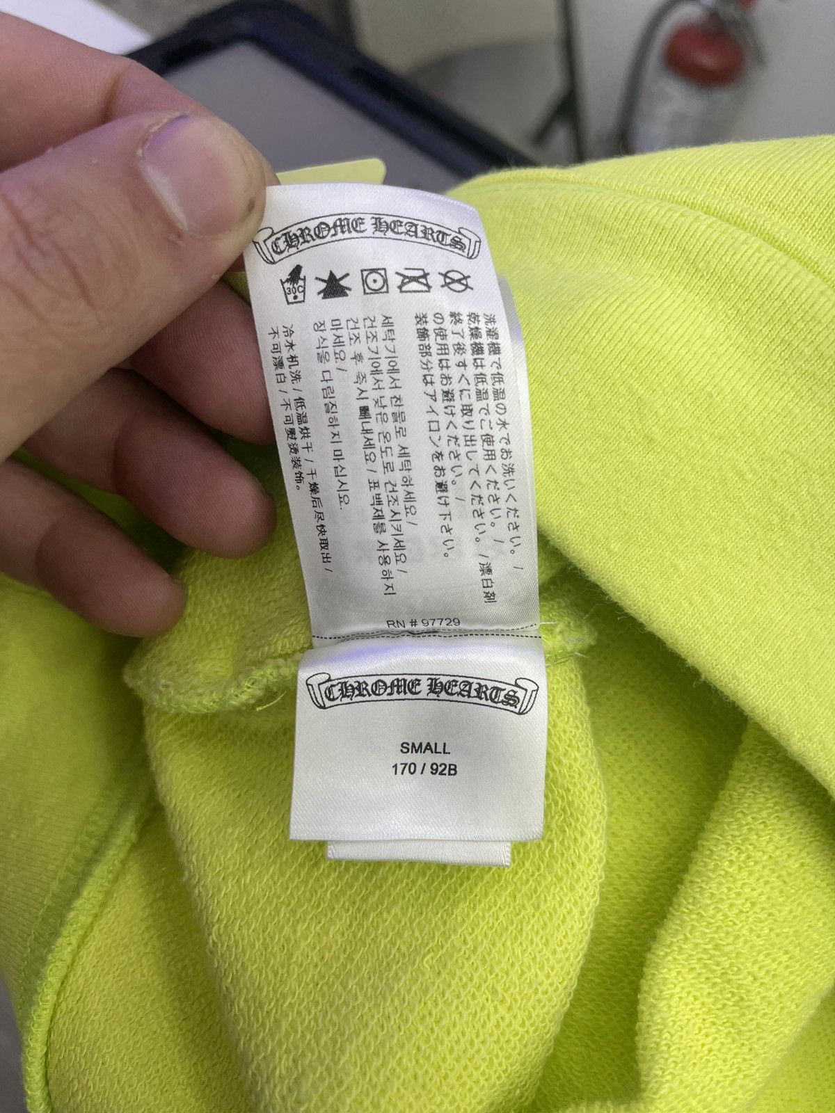 Chrome Hearts Chrome Hearts Link (lime) Hoodie Size US S / EU 44-46 / 1 - 6 Thumbnail