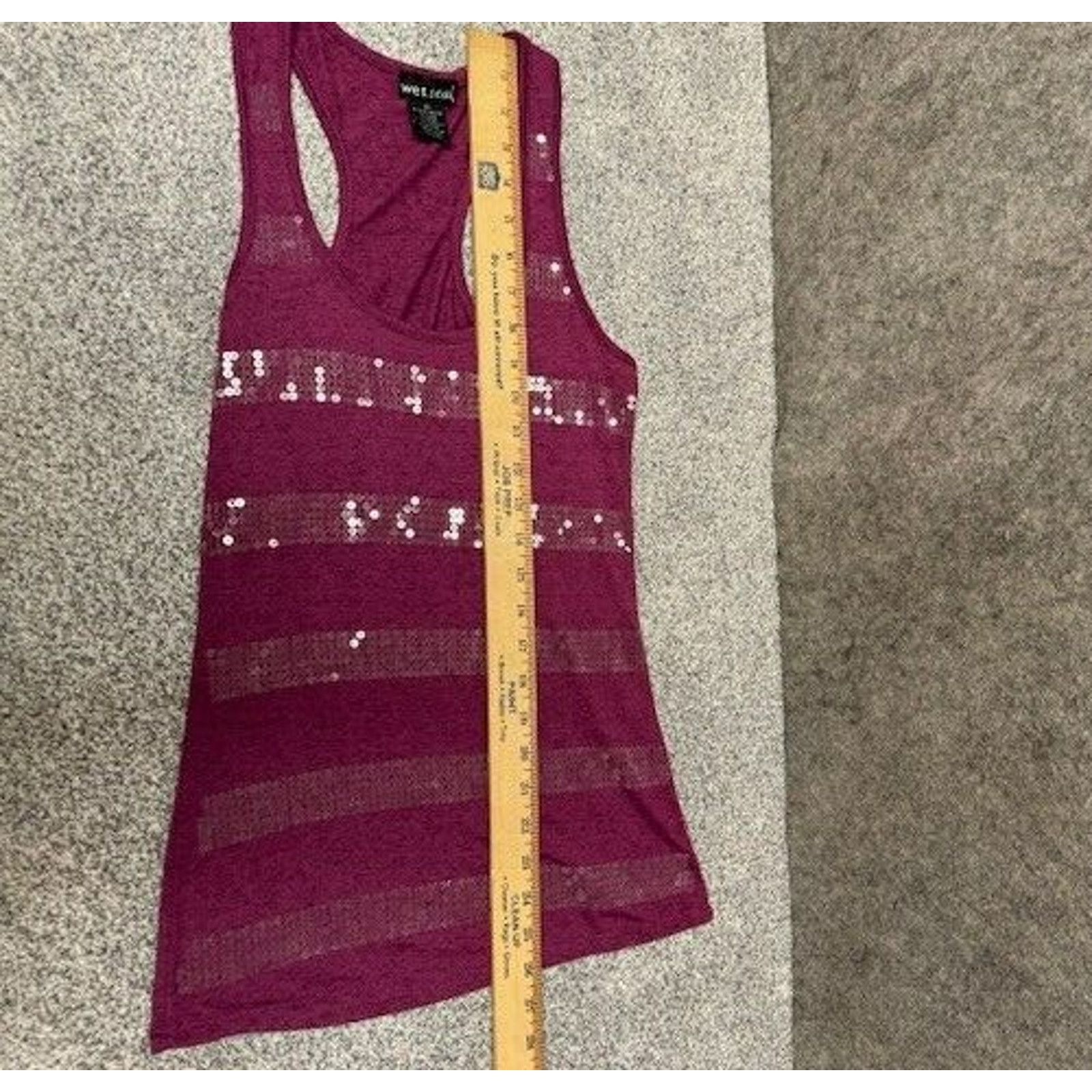 Other Wet Seal Tank Top Women XS Sequins Embellished Fairy 90s Y2K Size XS / US 0-2 / IT 36-38 - 5 Thumbnail