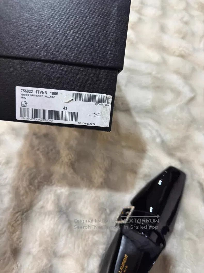 Saint Laurent Paris Saint Laurent Paris Crystal Buckle Loafers Leather Shoes Size US 10 / EU 43 - 9 Thumbnail