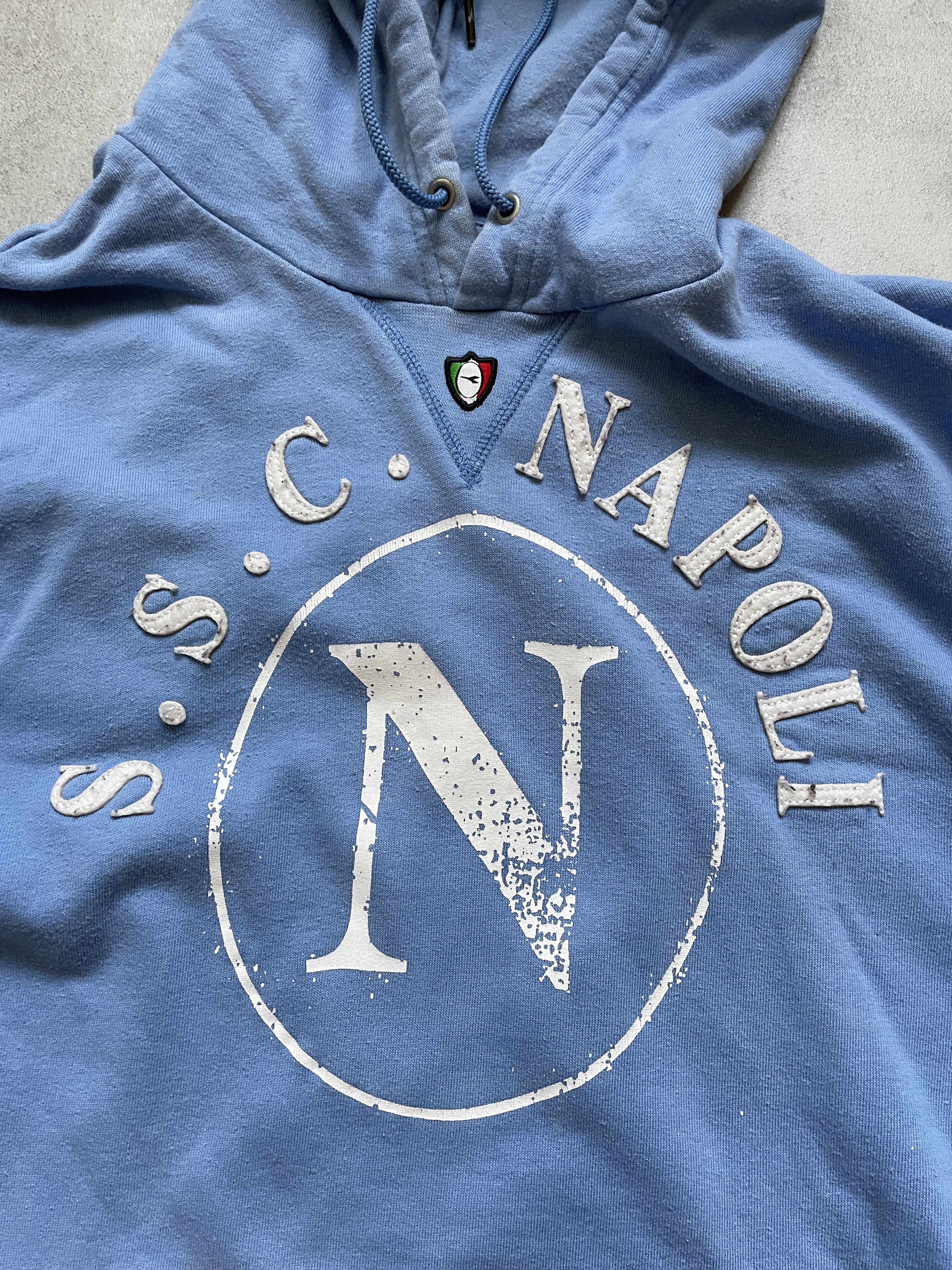 Diadora DIADORA BABY BLUE SSC NAPOLI SOCCER BLOKECORE HOODIE Size US XL / EU 56 / 4 - 2 Thumbnail