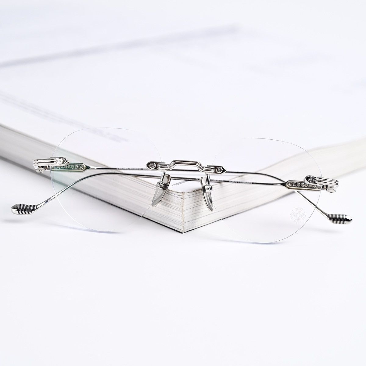 Chrome Hearts CHROME HEARTS SOFFFFFFFFERS I SHINY SILVER GLASSES Size ONE SIZE - 13 Thumbnail