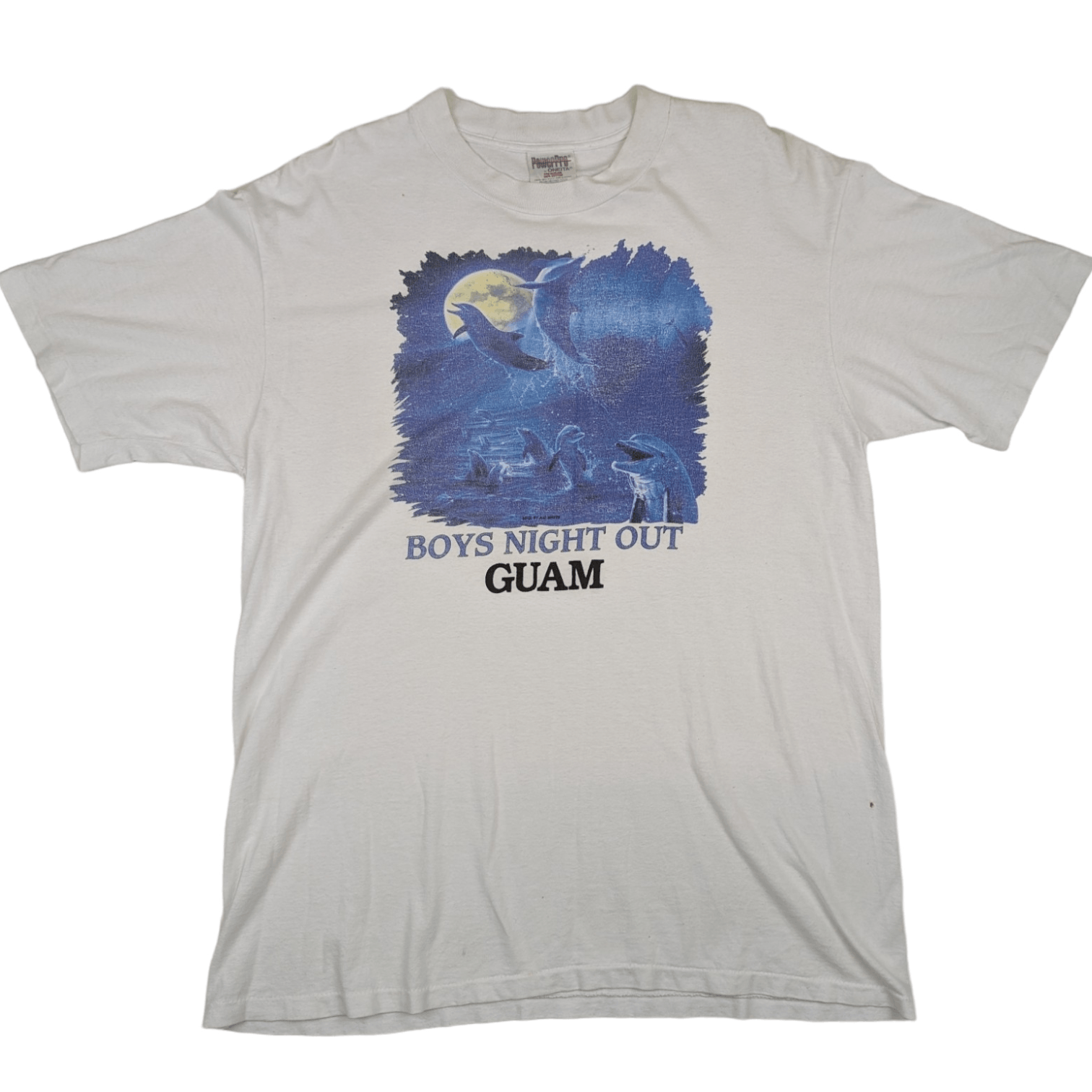 Vintage 90's BOYS NIGHT OUT Dolphins Guam T Shirt Single Stitches Size US L / EU 52-54 / 3 - 3 Thumbnail