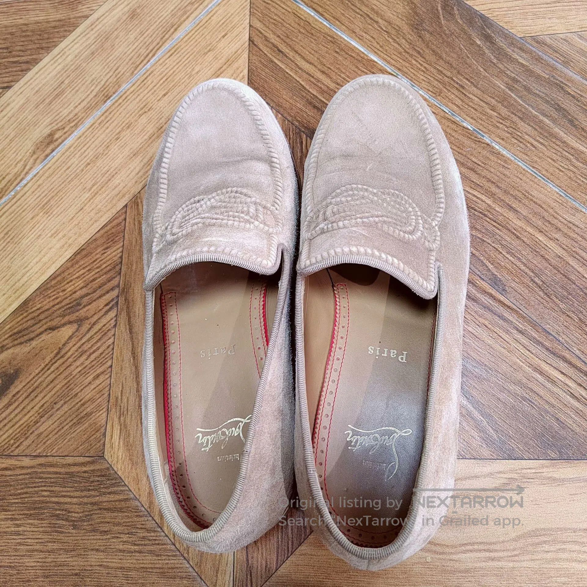 Christian Louboutin Christian Louboutin Suede Slip-On Loafers. Size US 8 / IT 38 - 4 Thumbnail