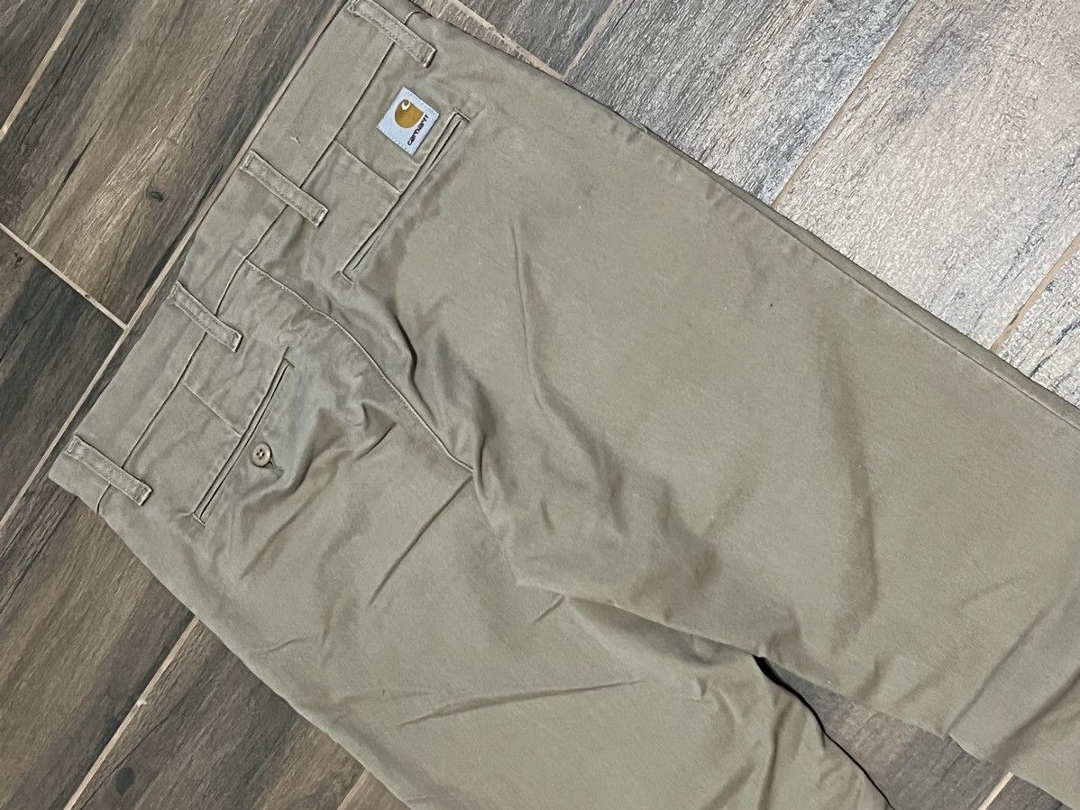 Carhartt × Carhartt Wip × Vintage Vintage Carhartt Sid Slim Beige Chino Pants Size US 31 - 6 Thumbnail