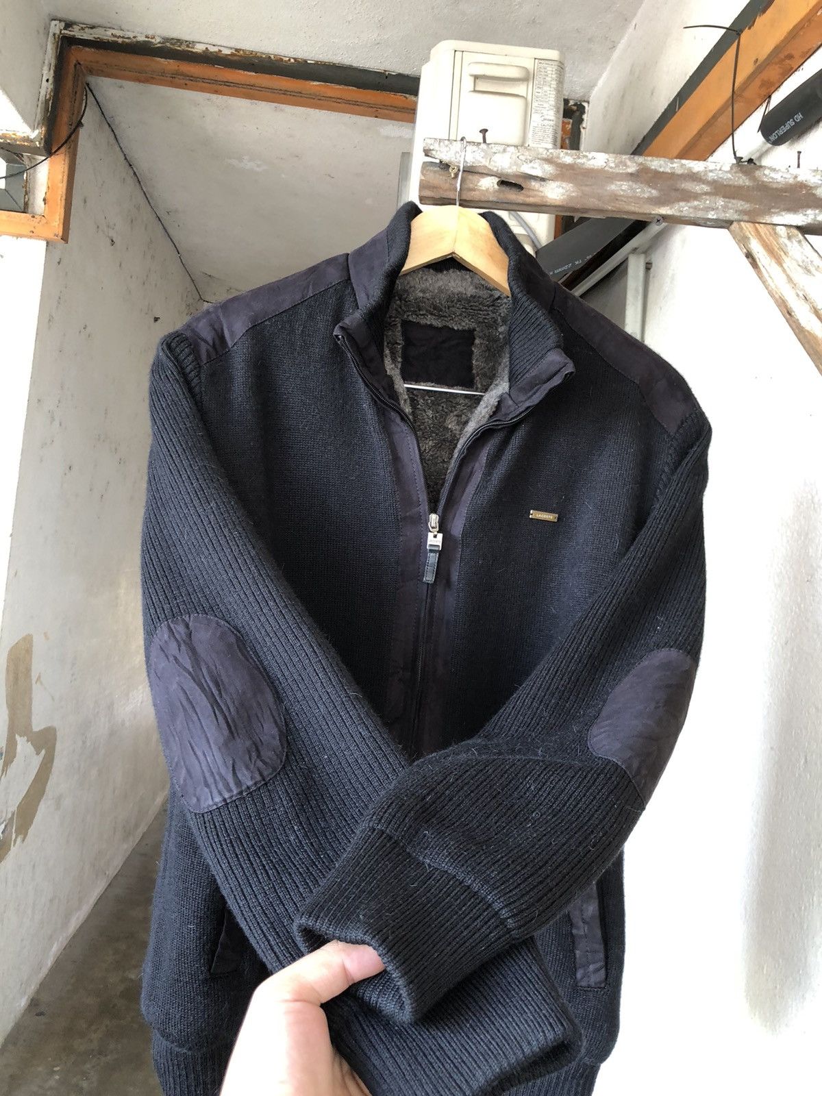 Lacoste Lacoste Knit Sherpa Zip Up Jacket For Winter Size US M / EU 48-50 / 2 - 11 Thumbnail