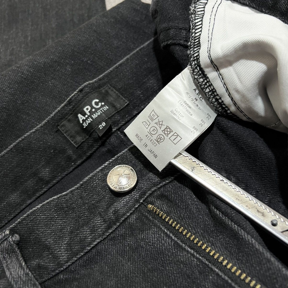 A.P.C. A.P.C. Jean Martin Straight Leg Vintage Cut Denim Jeans Size US 30 / EU 46 - 7 Thumbnail