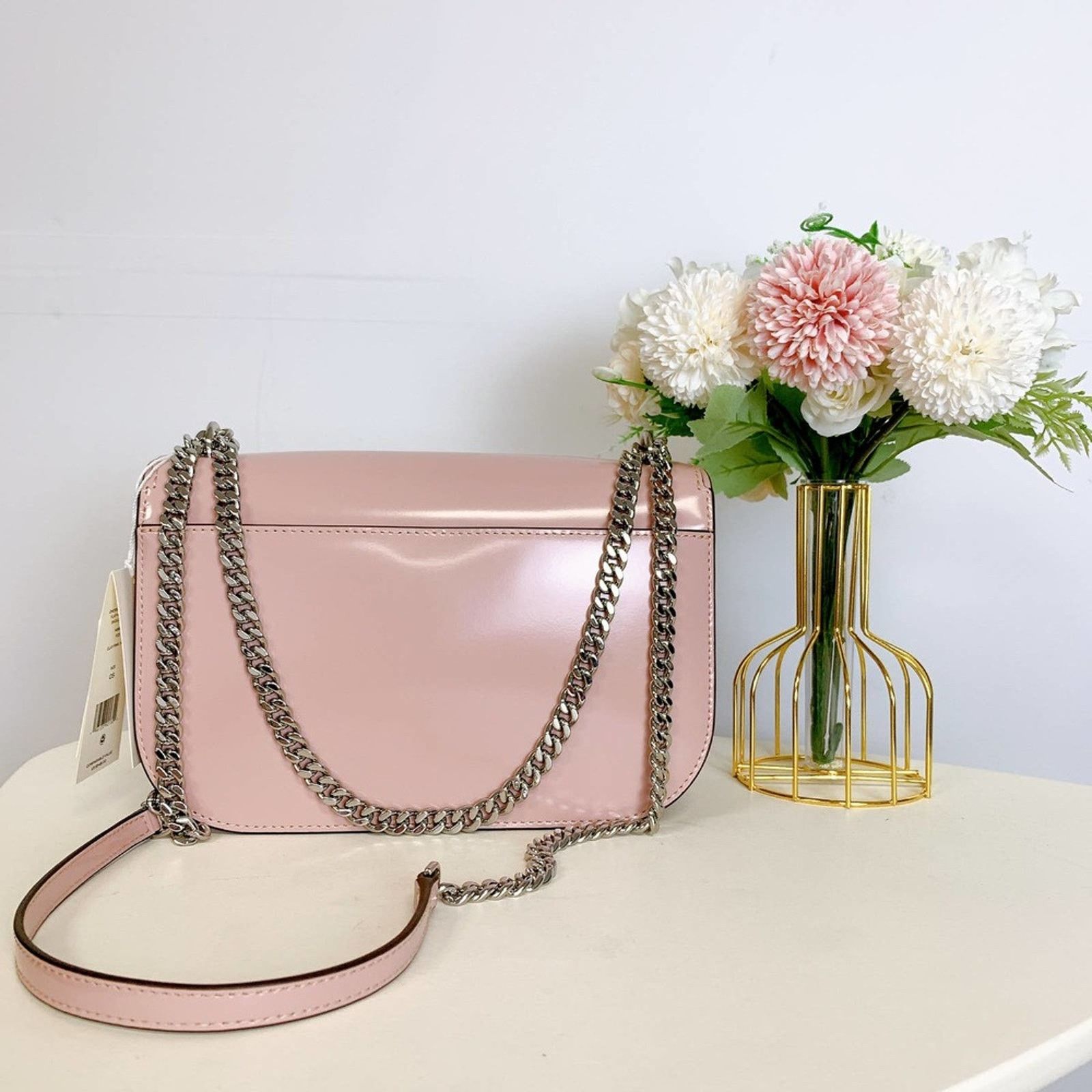 Tory Burch Tory Burch 149929 Emerson Top Handle Patent Leather Crossbod Size ONE SIZE - 4 Thumbnail