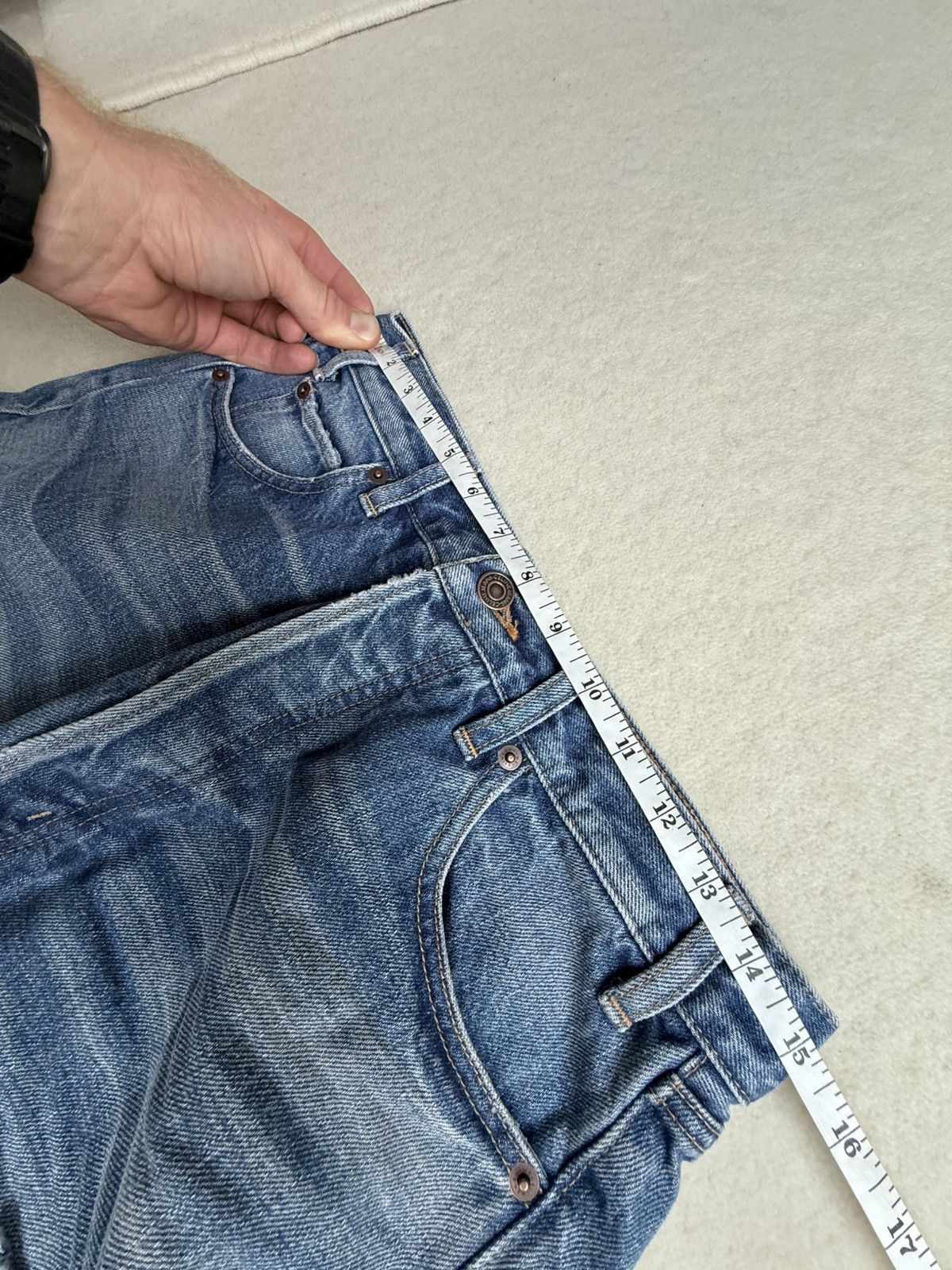 Celine $990 ss24 Celine zuma wash wesley jean denim shorts 28 Hedi Size US 28 / EU 44 - 3 Thumbnail