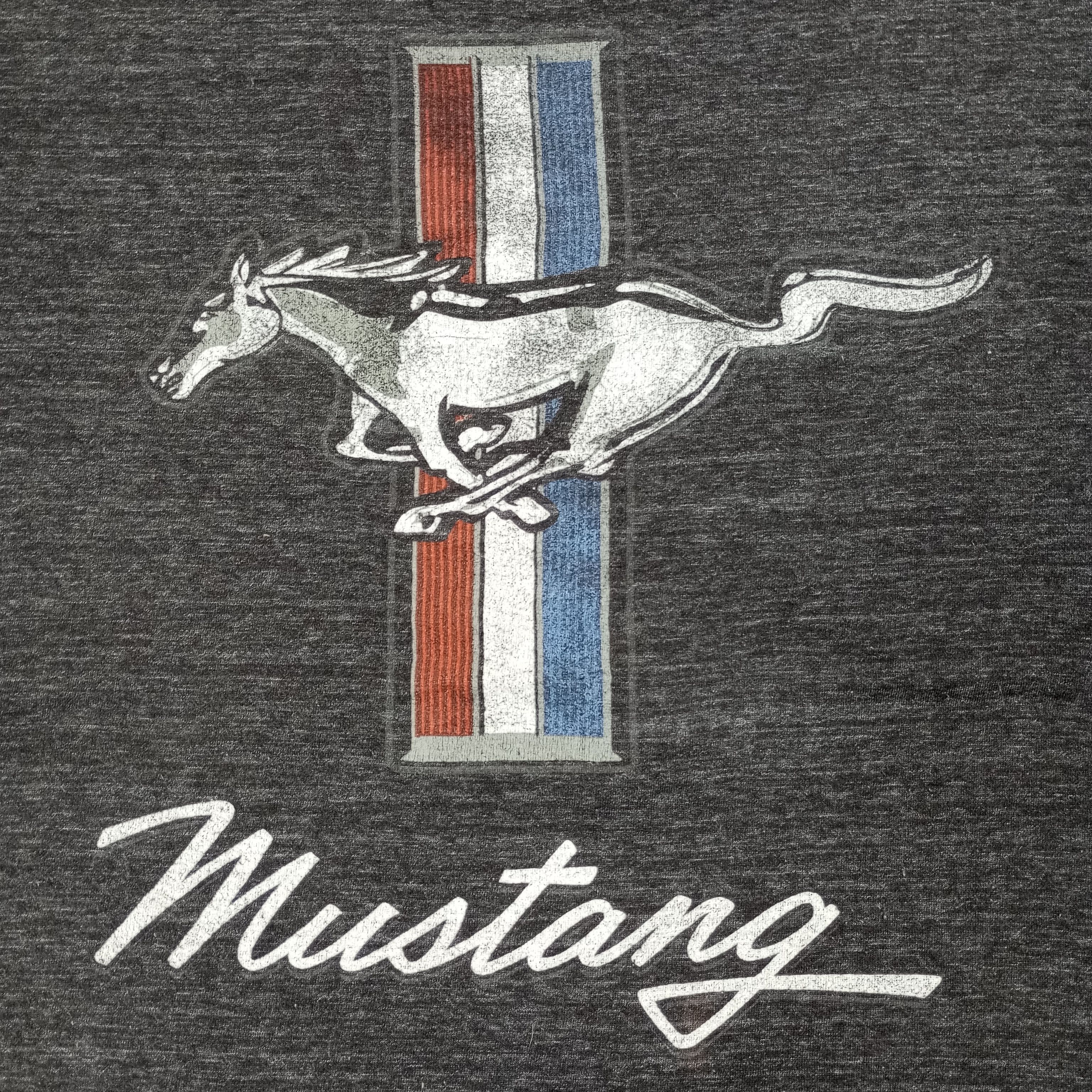 Ford × Mustang × Vintage Ford Mustang Logo Design Tshirt Size US XL / EU 56 / 4 - 2 Thumbnail