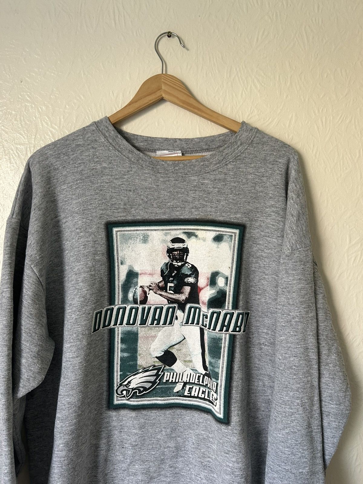 NFL 90s Donovan McNabb Philadelphia Eagles Crewneck Sweatshirt Size US XL / EU 56 / 4 - 2 Thumbnail