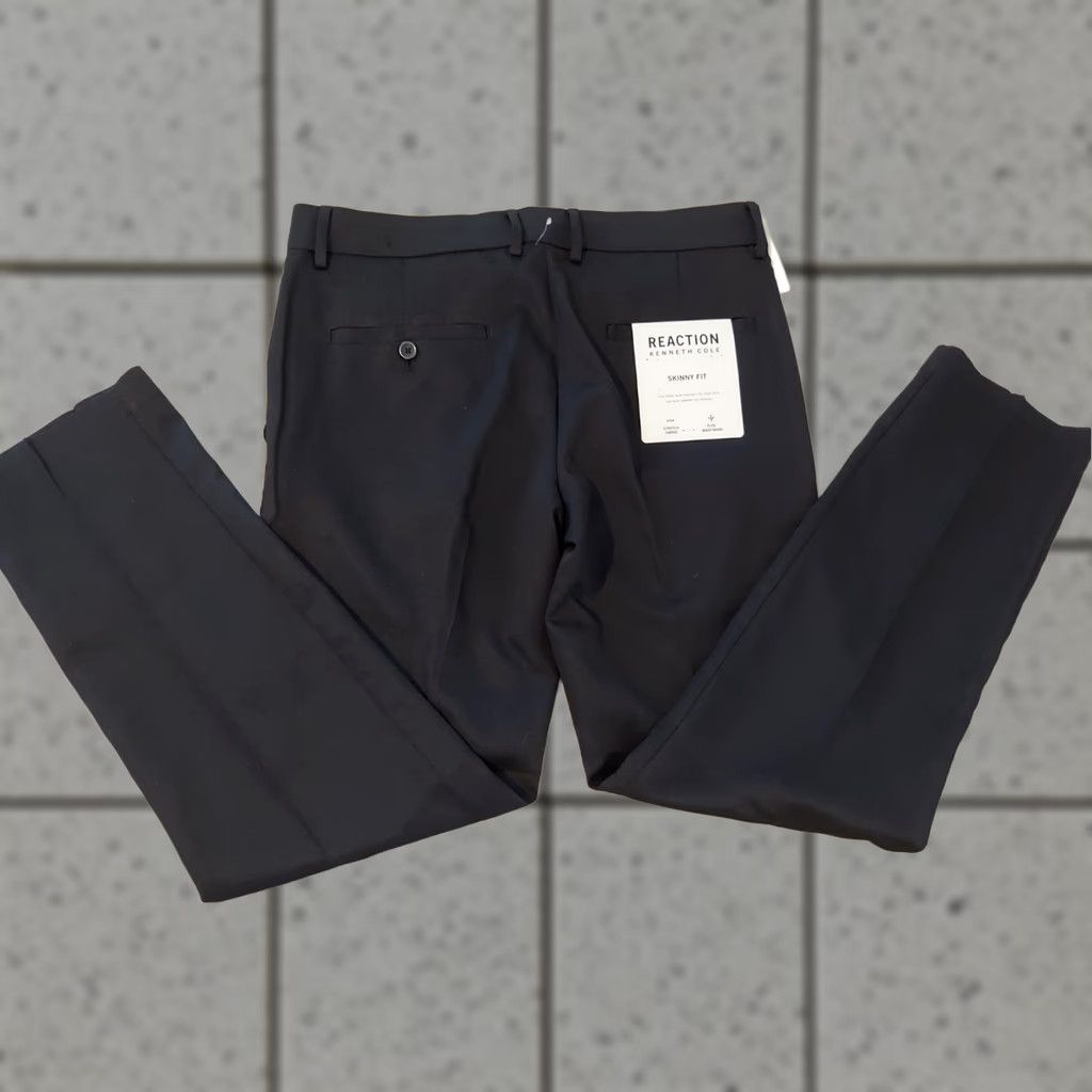 Kenneth Cole Kenneth Cole Dress Pants Mens 33x30 Black Slack Chino Khaki 33 30 Dress Pants Mens Black Kenneth Cole Pants Size US 33 - 1 Thumbnail