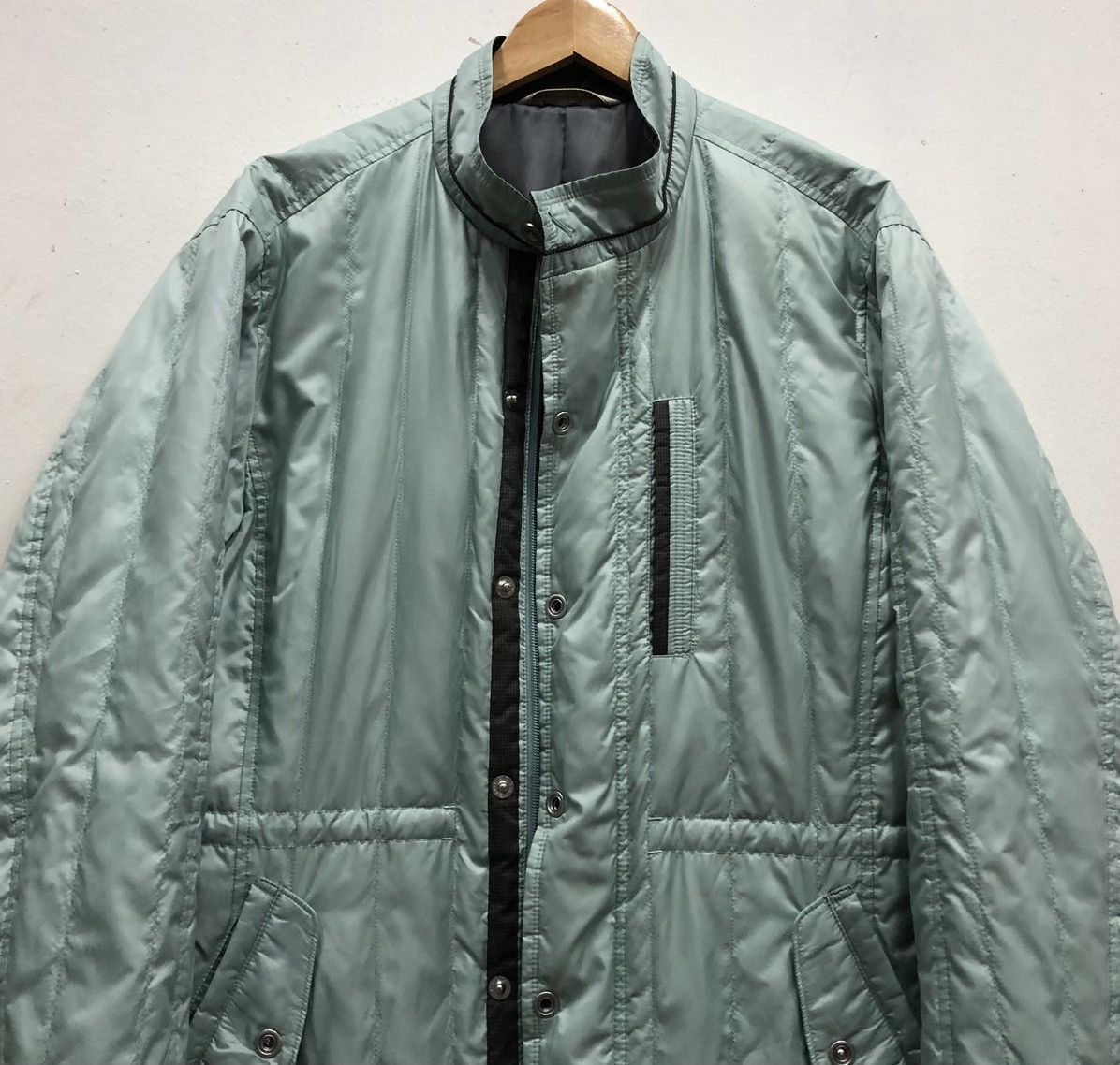 Japanese Brand Crocodile Quilted Light Puffer Jacket Size US L / EU 52-54 / 3 - 3 Thumbnail