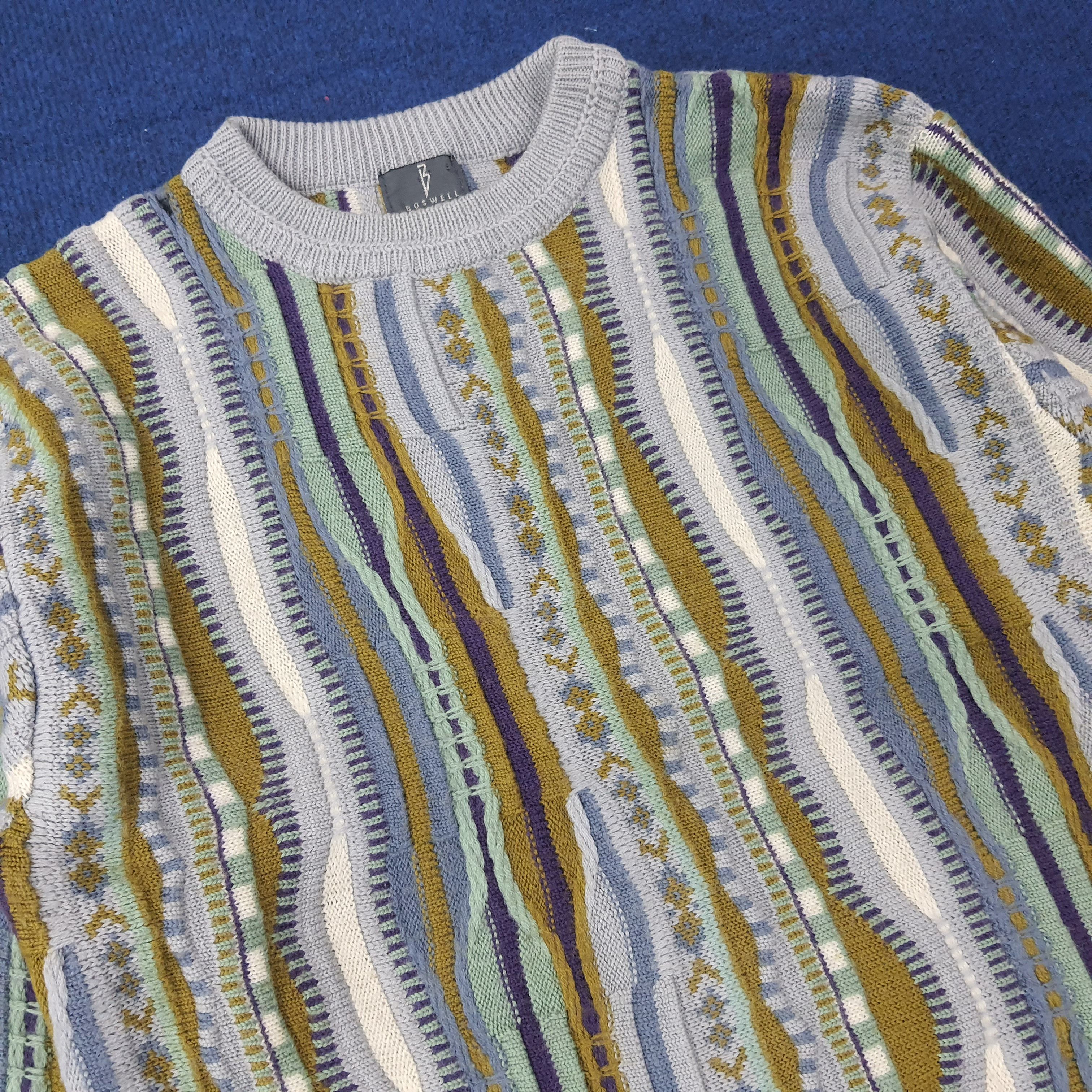 Vintage Vintage Boswell Men Knitted Sweatshirt C263N20 Size US S / EU 44-46 / 1 - 2 Thumbnail