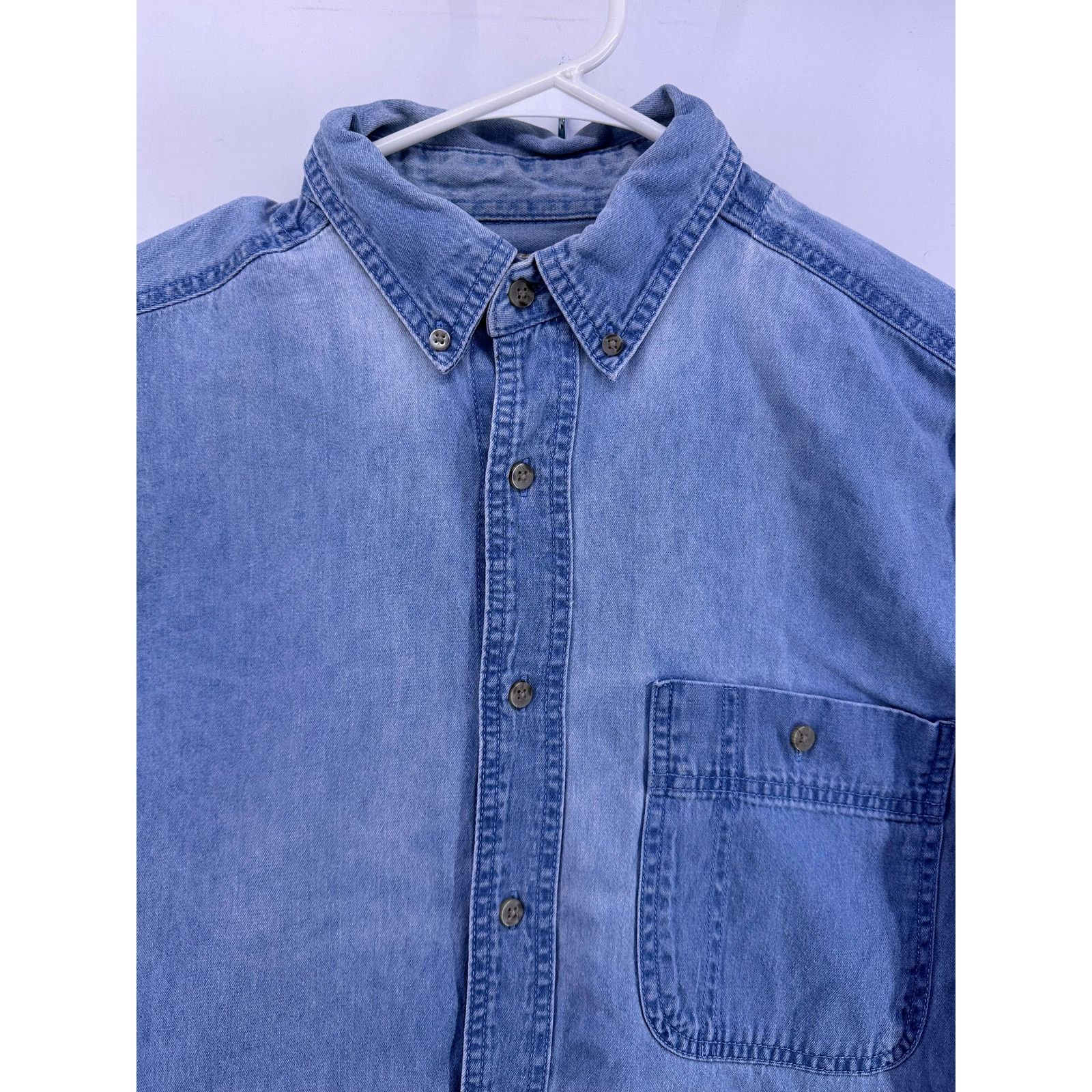 Wrangler Wrangler Rugged Wear Demin Long Sleeve Shirt Size Medium Size US M / EU 48-50 / 2 - 7 Thumbnail