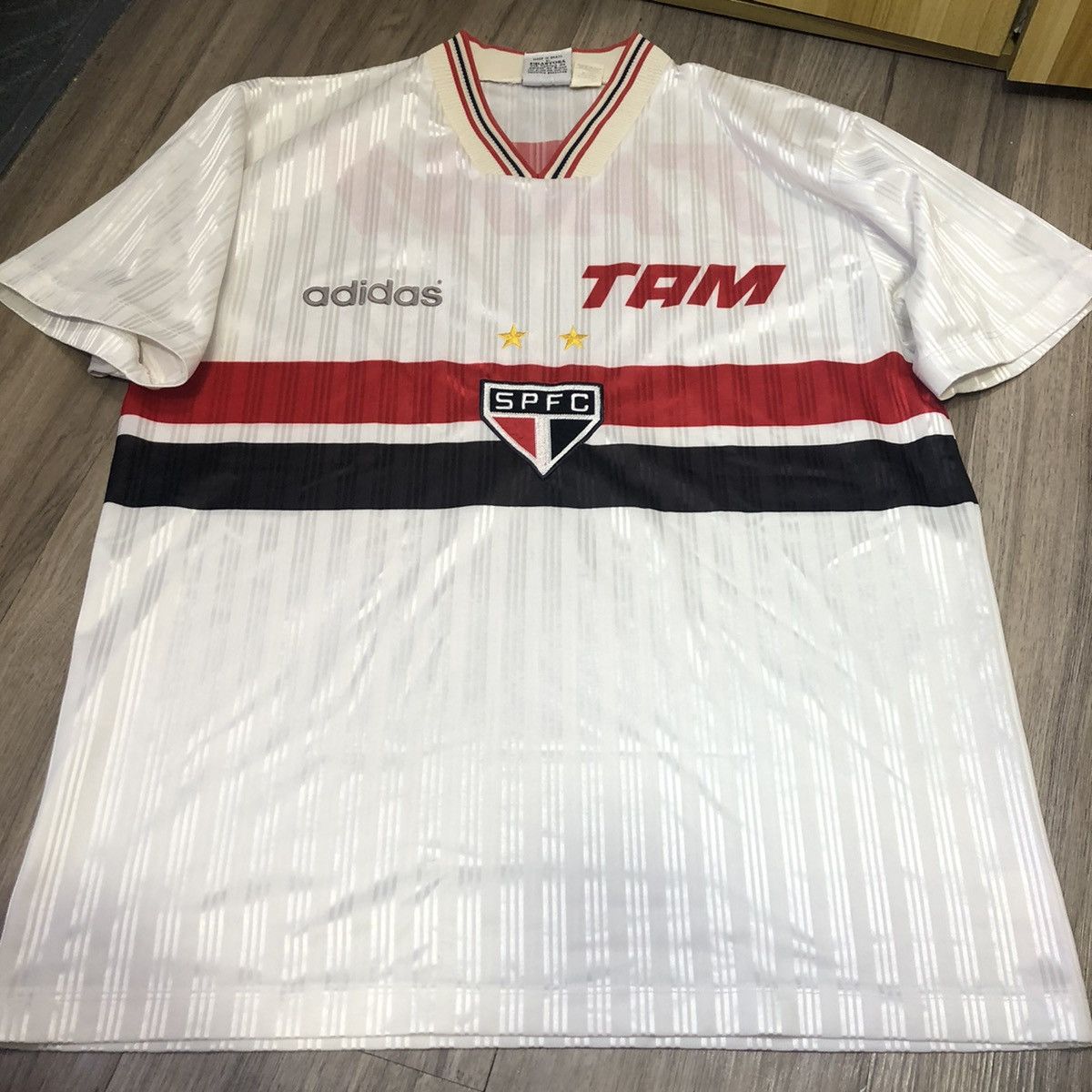 Adidas × Vintage São Paulo 90s vintage home shirt Size US L / EU 52-54 / 3 - 1 Thumbnail