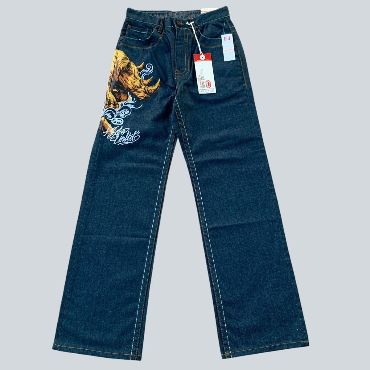Ecko Unltd. Vintage 2000 Ecko Unltd. Rhino City Graffiti Print Baggy Fit Size US 28 / EU 44 - 8 Thumbnail