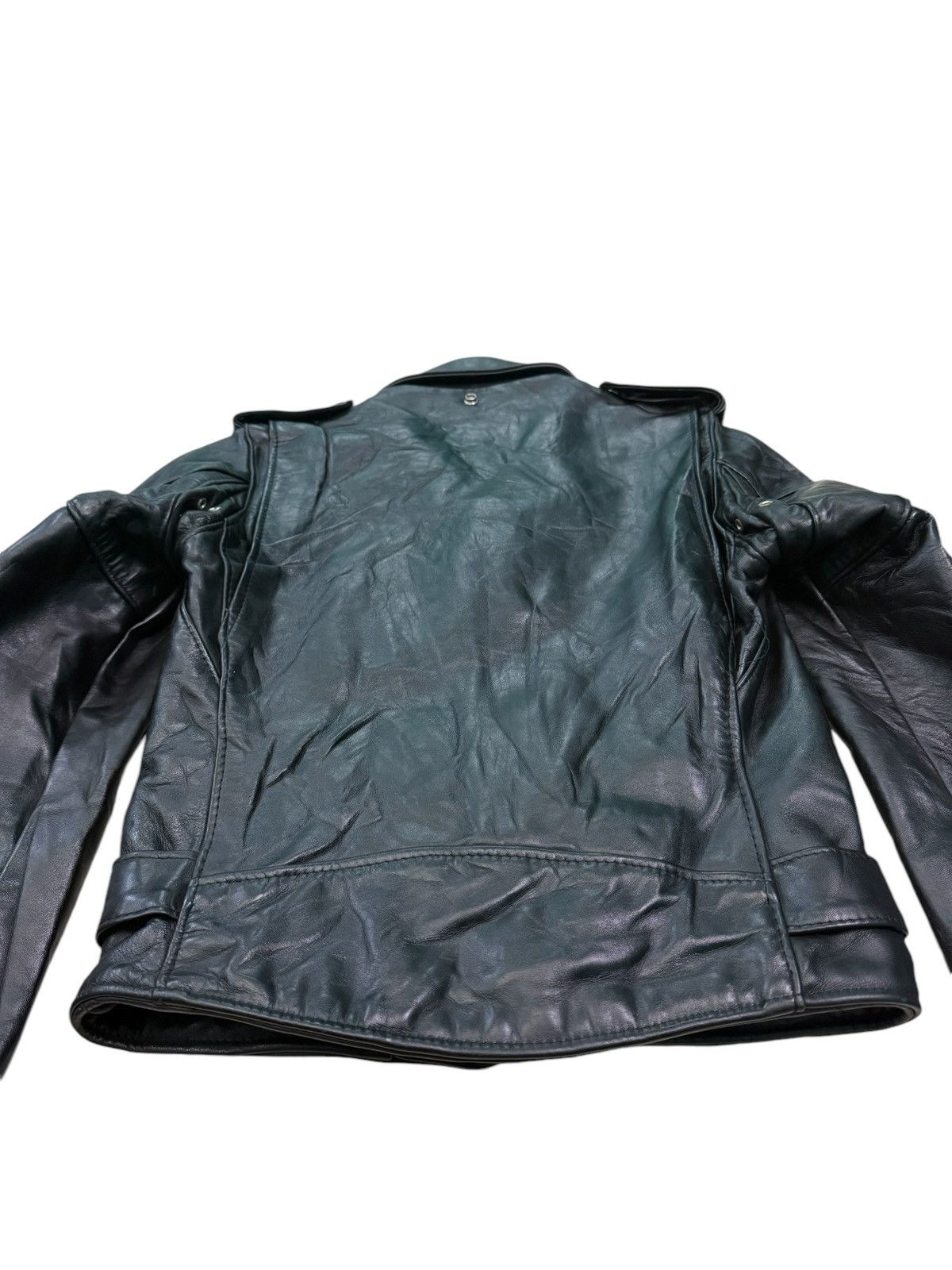 Schott RARE VINTAGE SCHOOT PERFECTO DOUBLE LEATHER RIDERS JACKET Size XS / US 0-2 / IT 36-38 - 12 Thumbnail