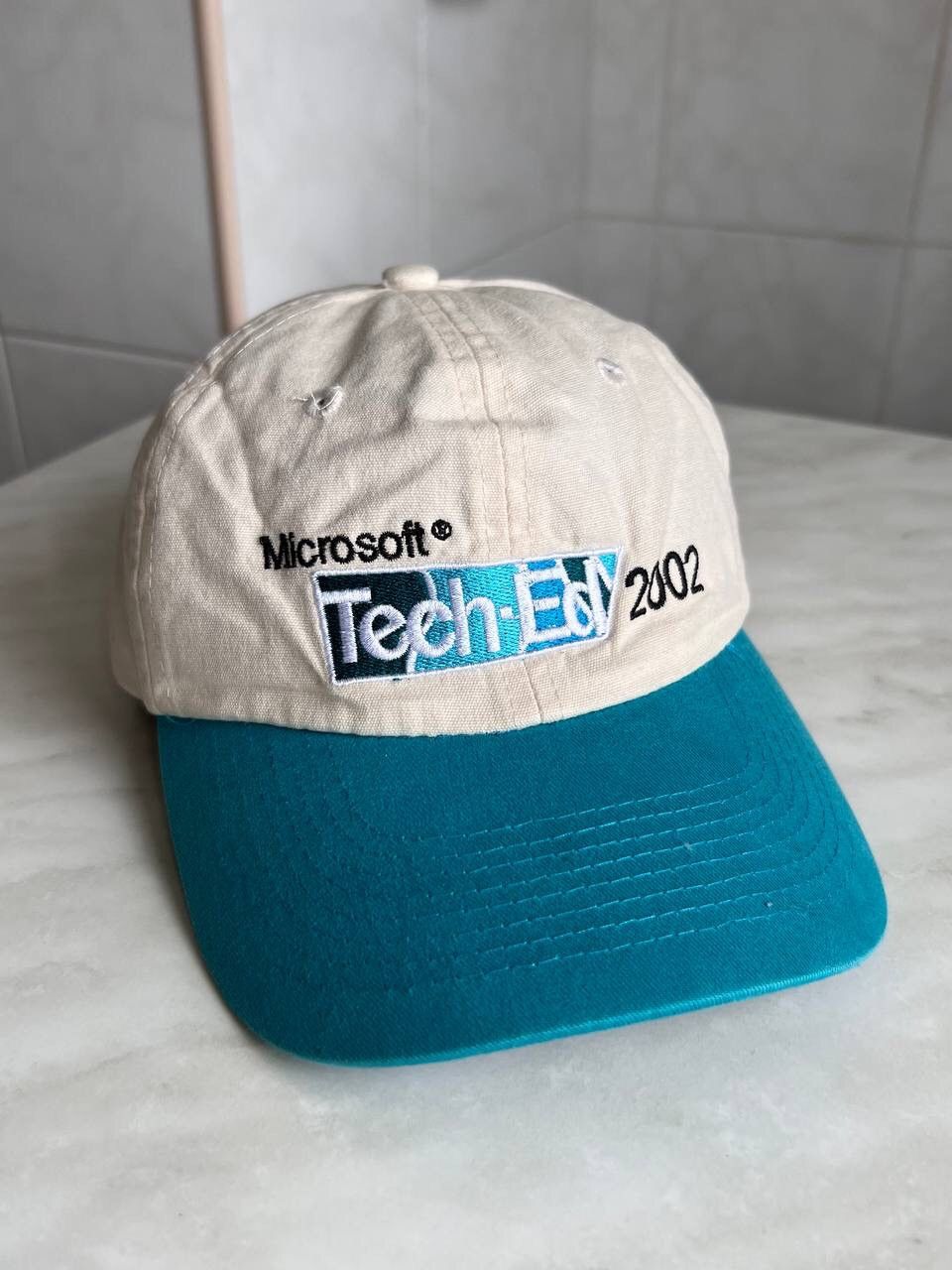 Microsoft × Vintage Microsoft Tech Ed 2002 Net IQ Vintage Spell Out Hat Cap 00's Size ONE SIZE - 2 Thumbnail