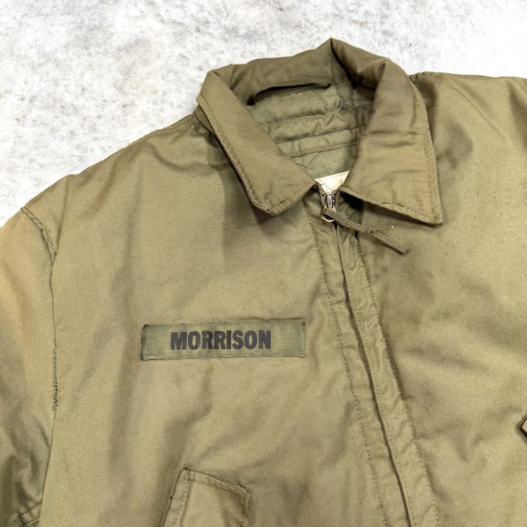 Industrie VINTAGE Greenbrier Industries Jacket Mens M Green Military Jacket Winter Nylon Insulated Lined Zip Pockets Collared Short Sleeve/Coat Size US M / EU 48-50 / 2 - 2 Thumbnail
