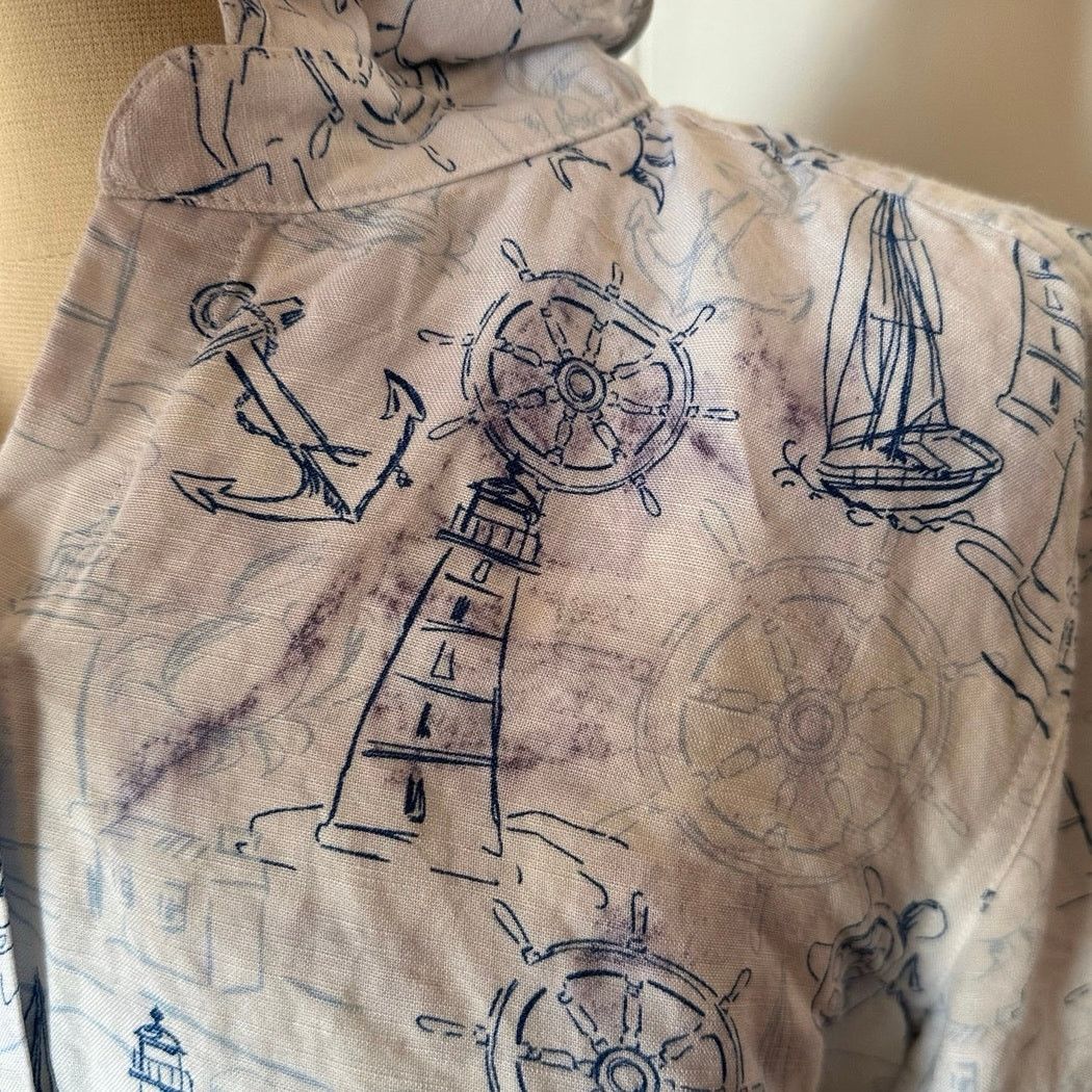 Other christopher & banks sailor ship blue and white button up top Size S / US 4 / IT 40 - 3 Thumbnail
