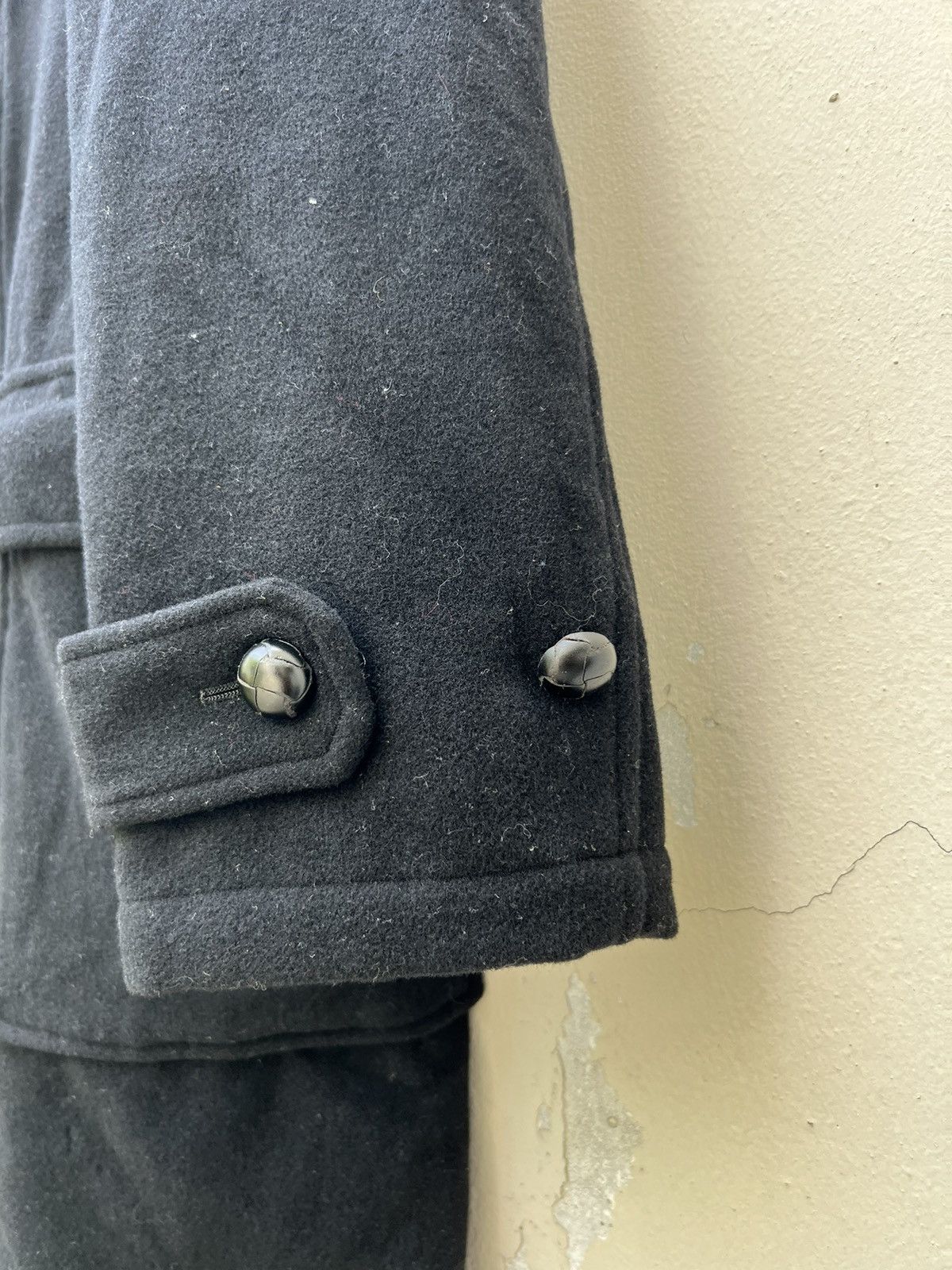 Japanese Brand VTG 90s NISMO International Racing Black Wool Duffel Jacket Size US L / EU 52-54 / 3 - 3 Thumbnail