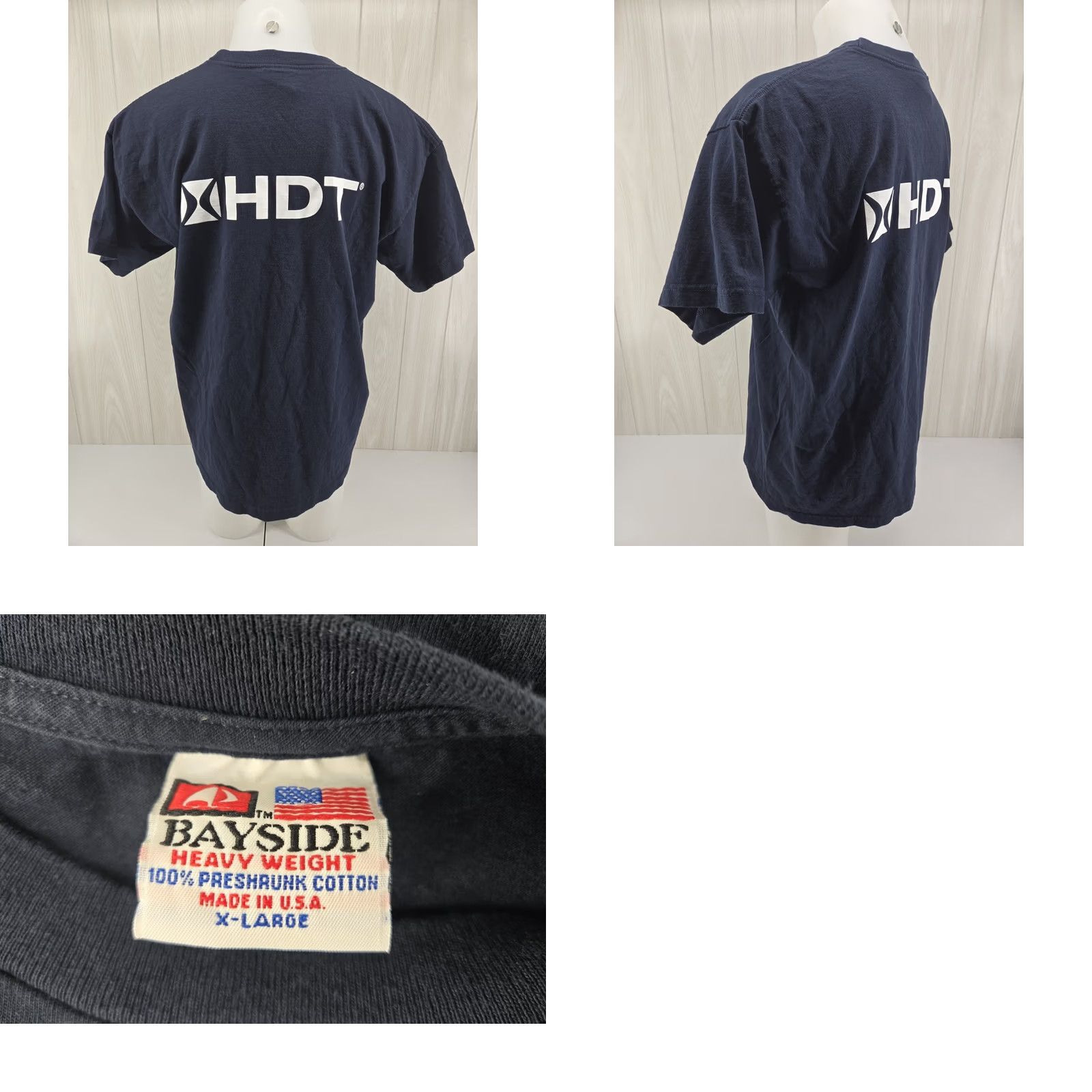 Vintage HDT Global T Shirt XL Blue Cotton Short Sleeve Men X-Large Size US XL / EU 56 / 4 - 8 Thumbnail