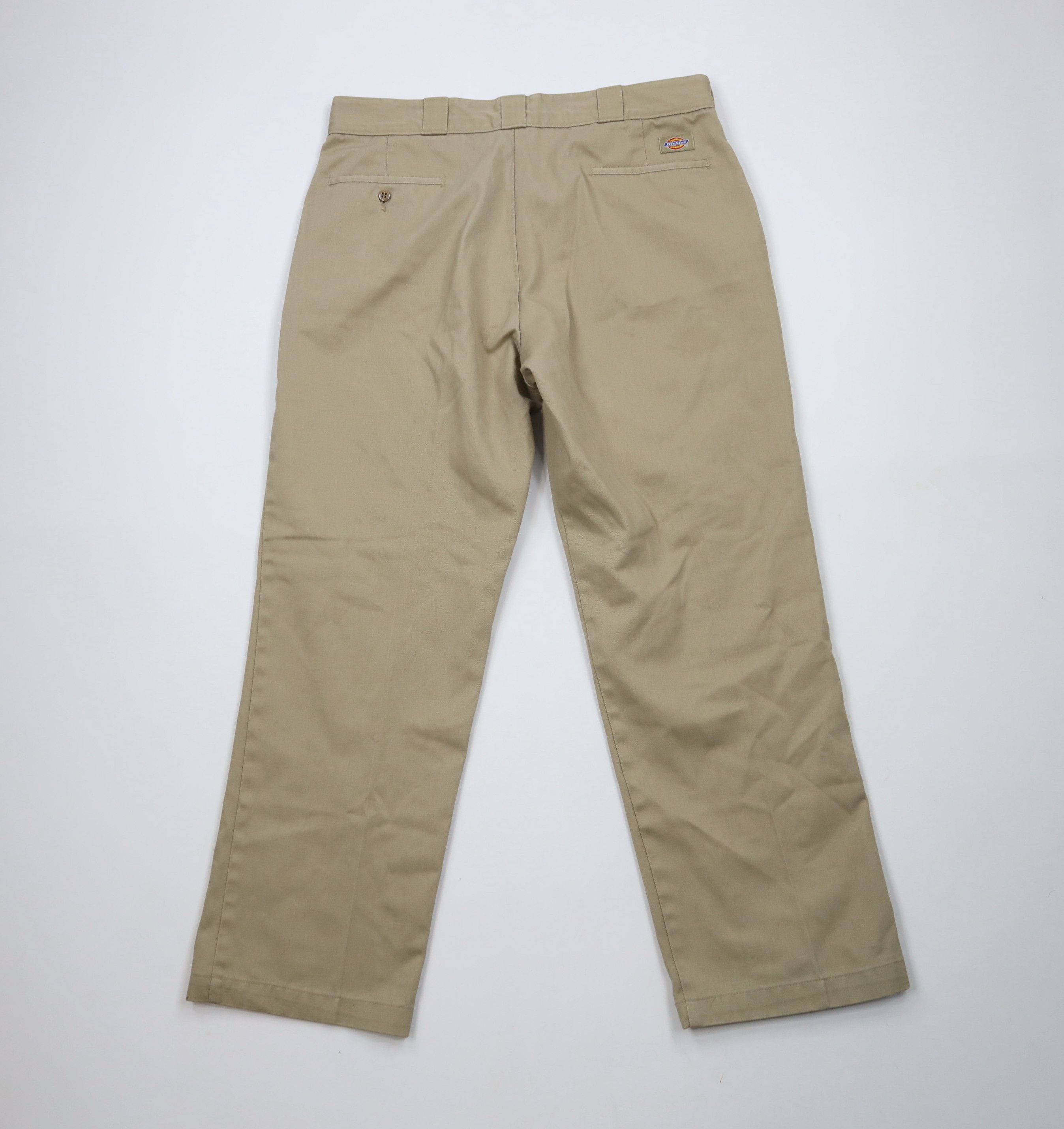 Dickies × Vintage Vintage Dickies Spell Workwear Wide Leg Mechanic Pants Tan Size US 36 / EU 52 - 7 Thumbnail