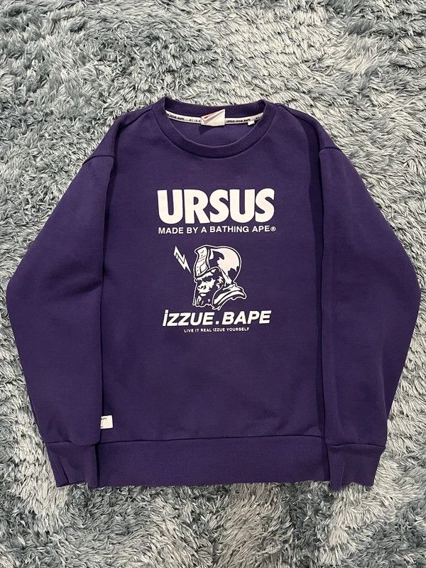 Ursus BAPE x izzue 2019 Purple Sweatshirt