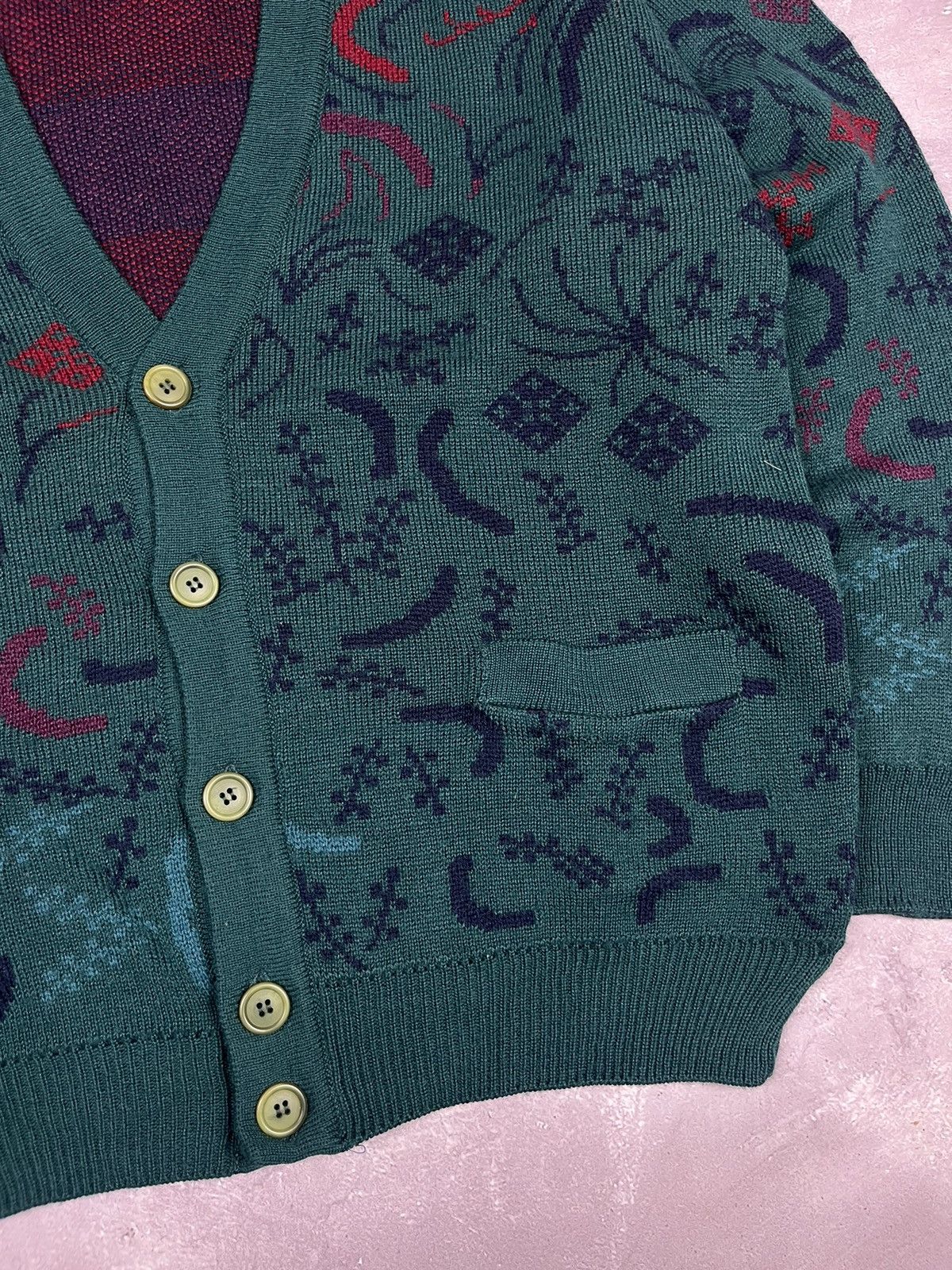 Mr. Junko Mr. Junko Junko Koshino Wool/Cashmere Cardigan Sweater Green Size US L / EU 52-54 / 3 - 2 Thumbnail