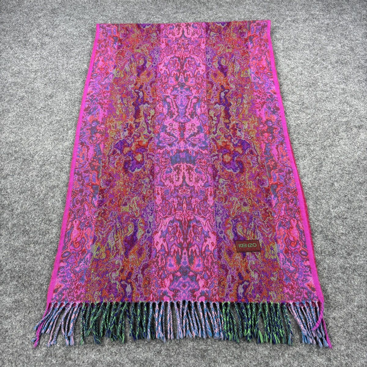 Kenzo × Vintage Kenzo Stole Scarf # D752 # Muffler # Neckwear Size ONE SIZE - 1 Thumbnail